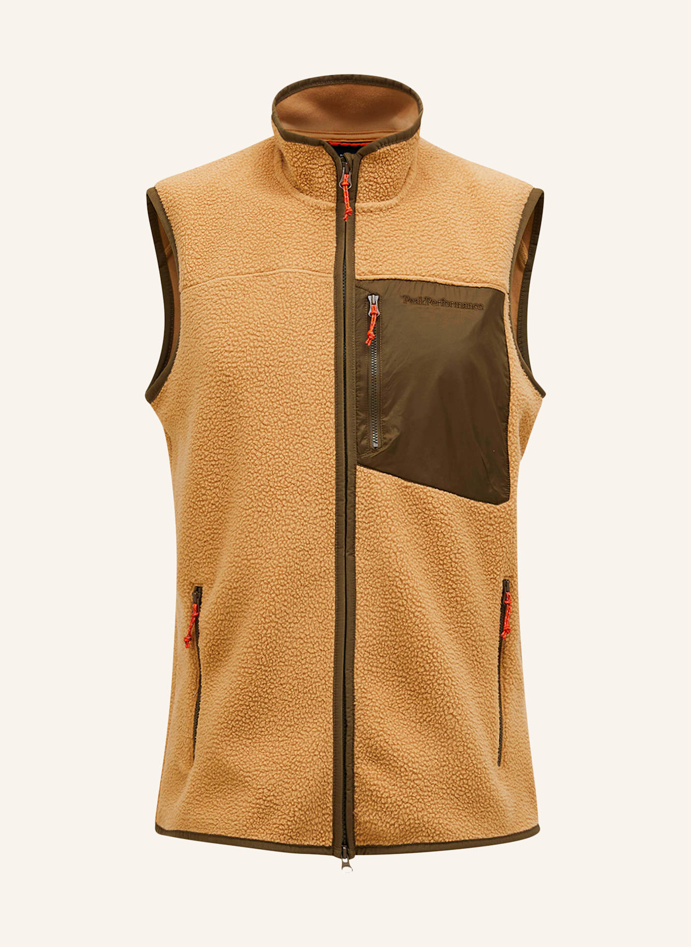 Peak Performance Fleeceweste: CAMEL