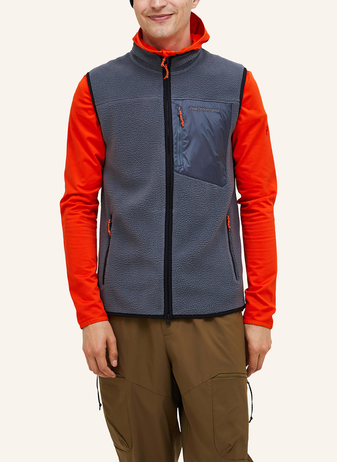Peak Performance Fleeceweste: DUNKELGRAU