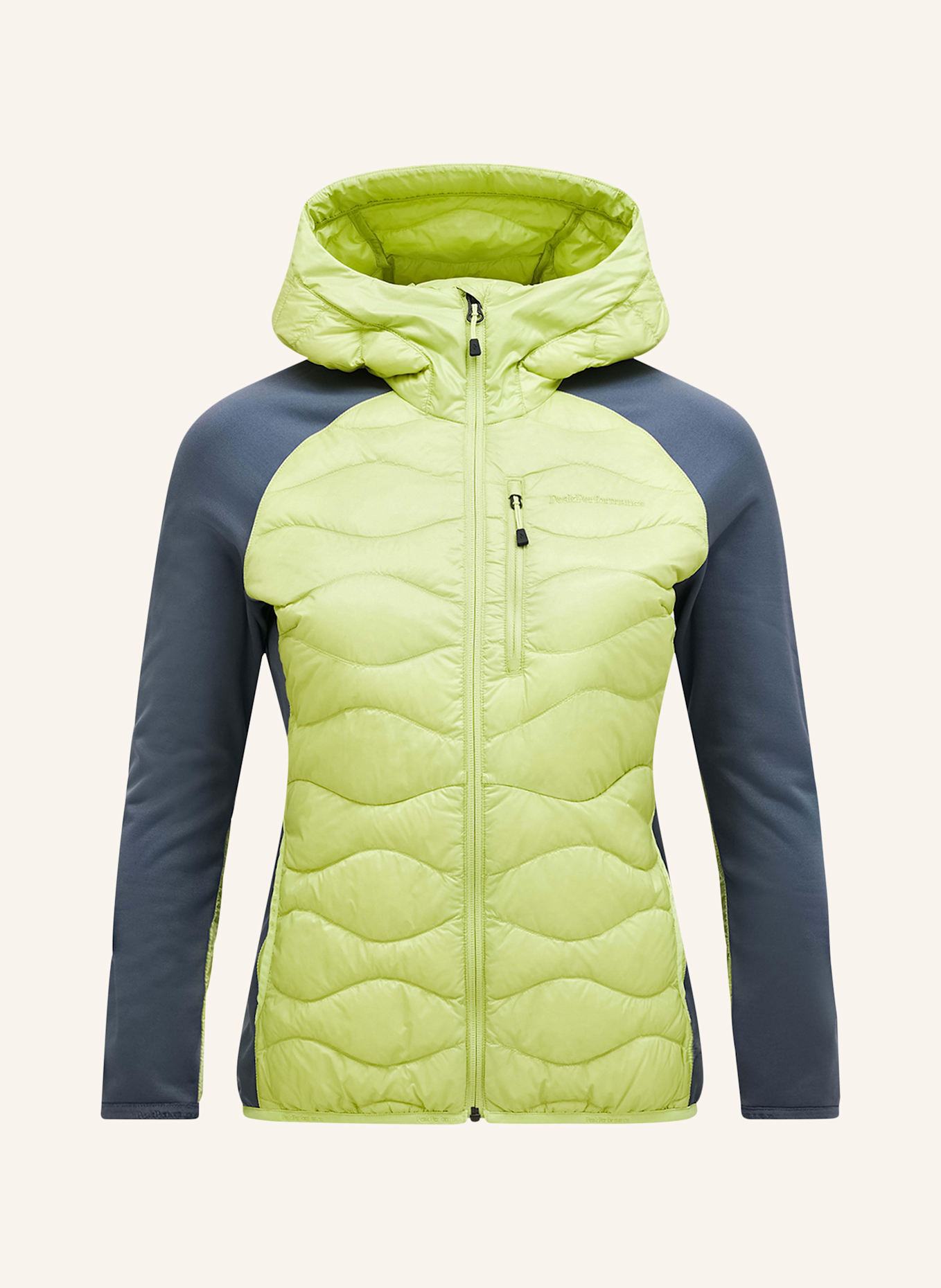 Peak Performance Hybrid-Daunenjacke HELIUM: GRÜN