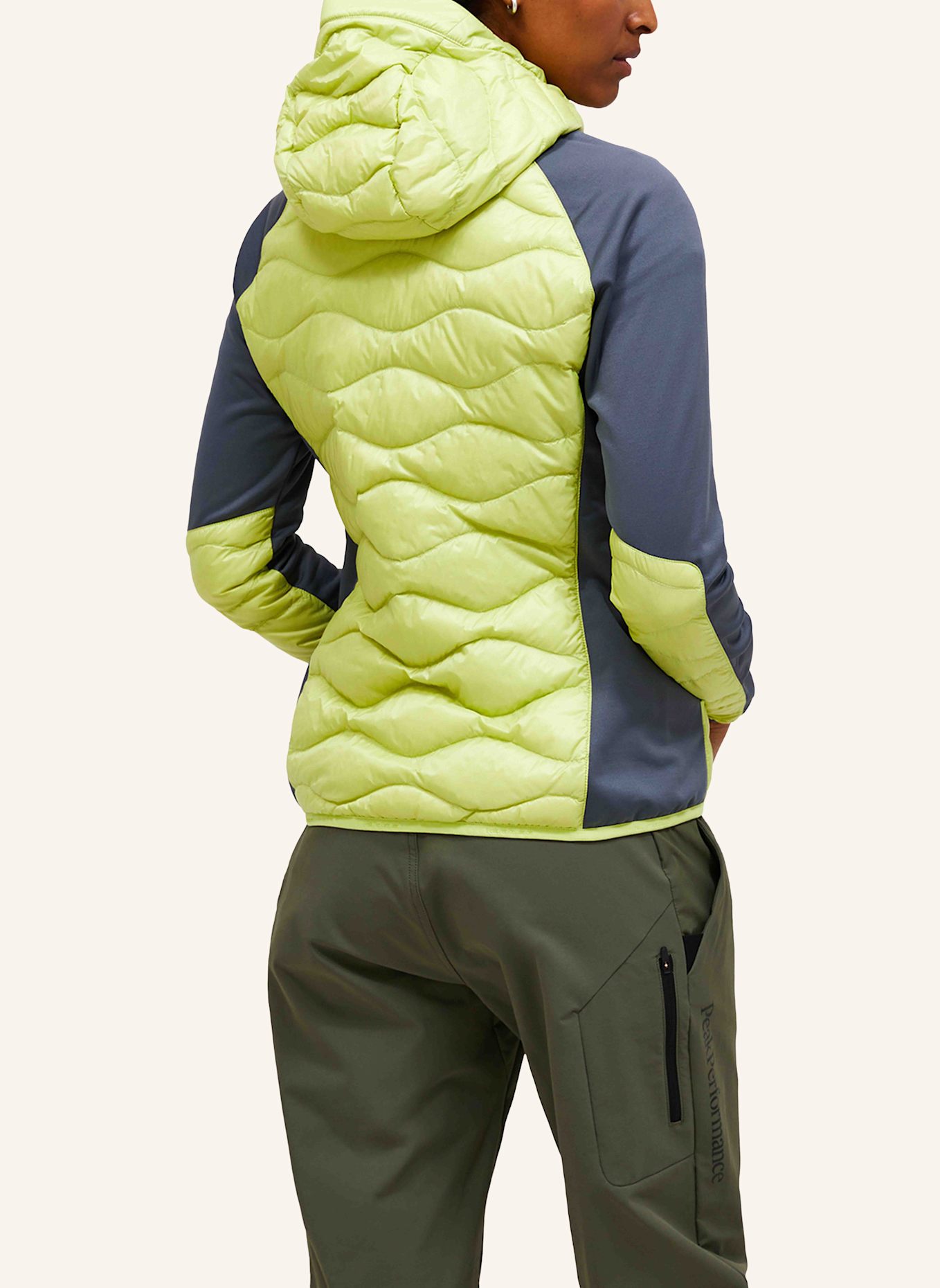 Peak Performance Hybrid-Daunenjacke HELIUM: GRÜN