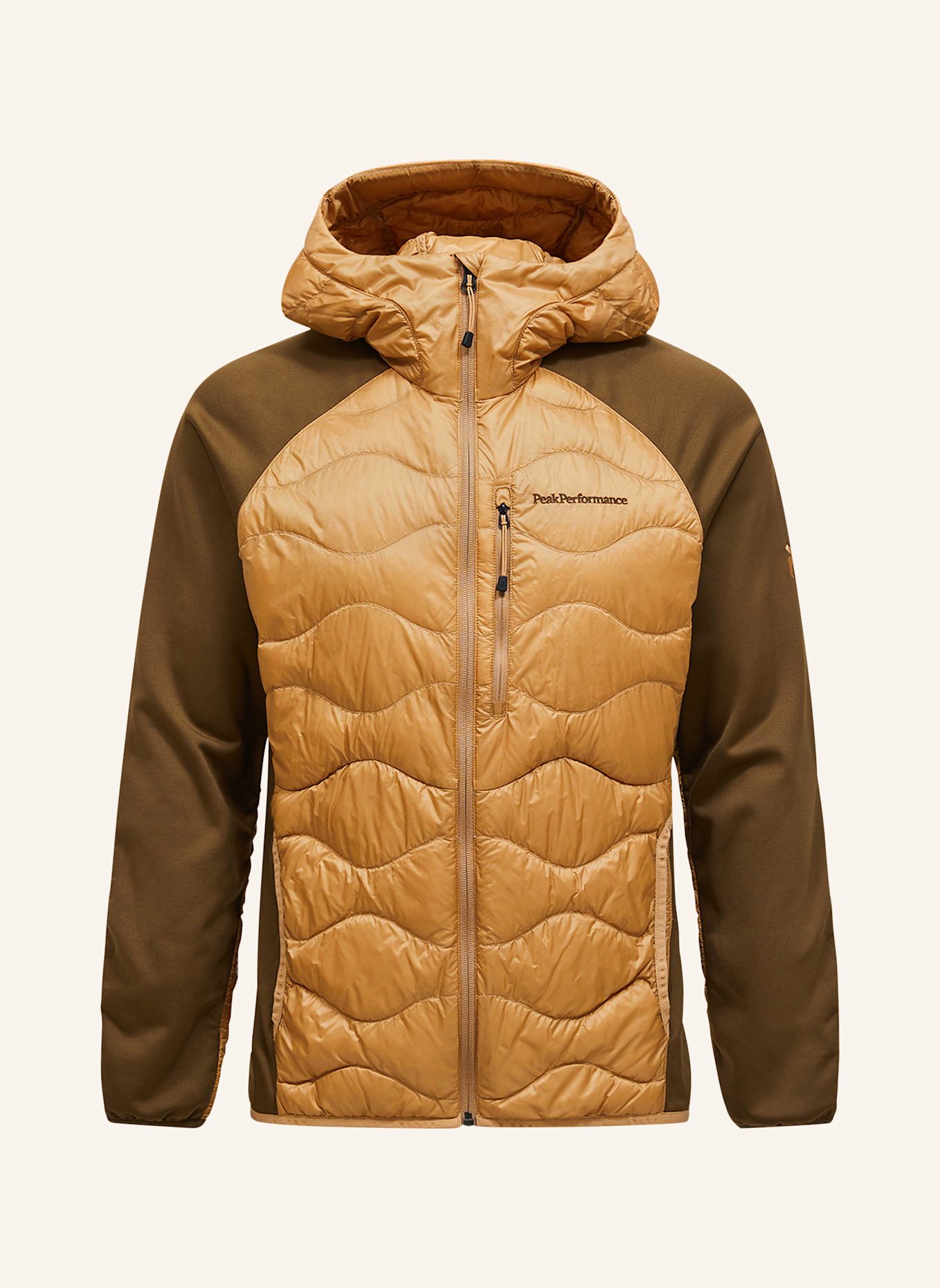 Peak Performance Hybrid-Daunenjacke HELIUM HOODED: CAMEL