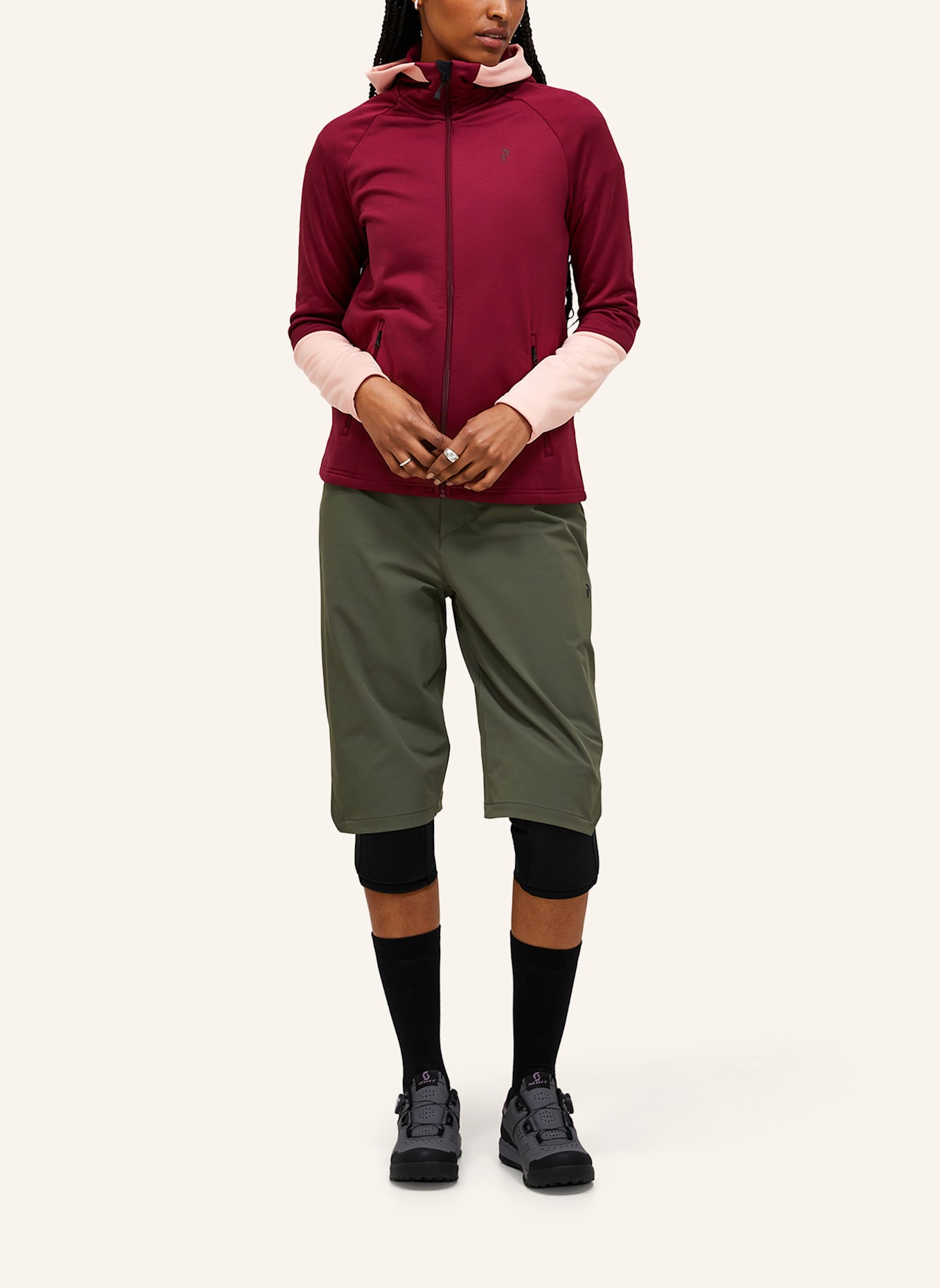 Peak Performance Midlayer-Jacke RIDER ESSENTIALS: ROT