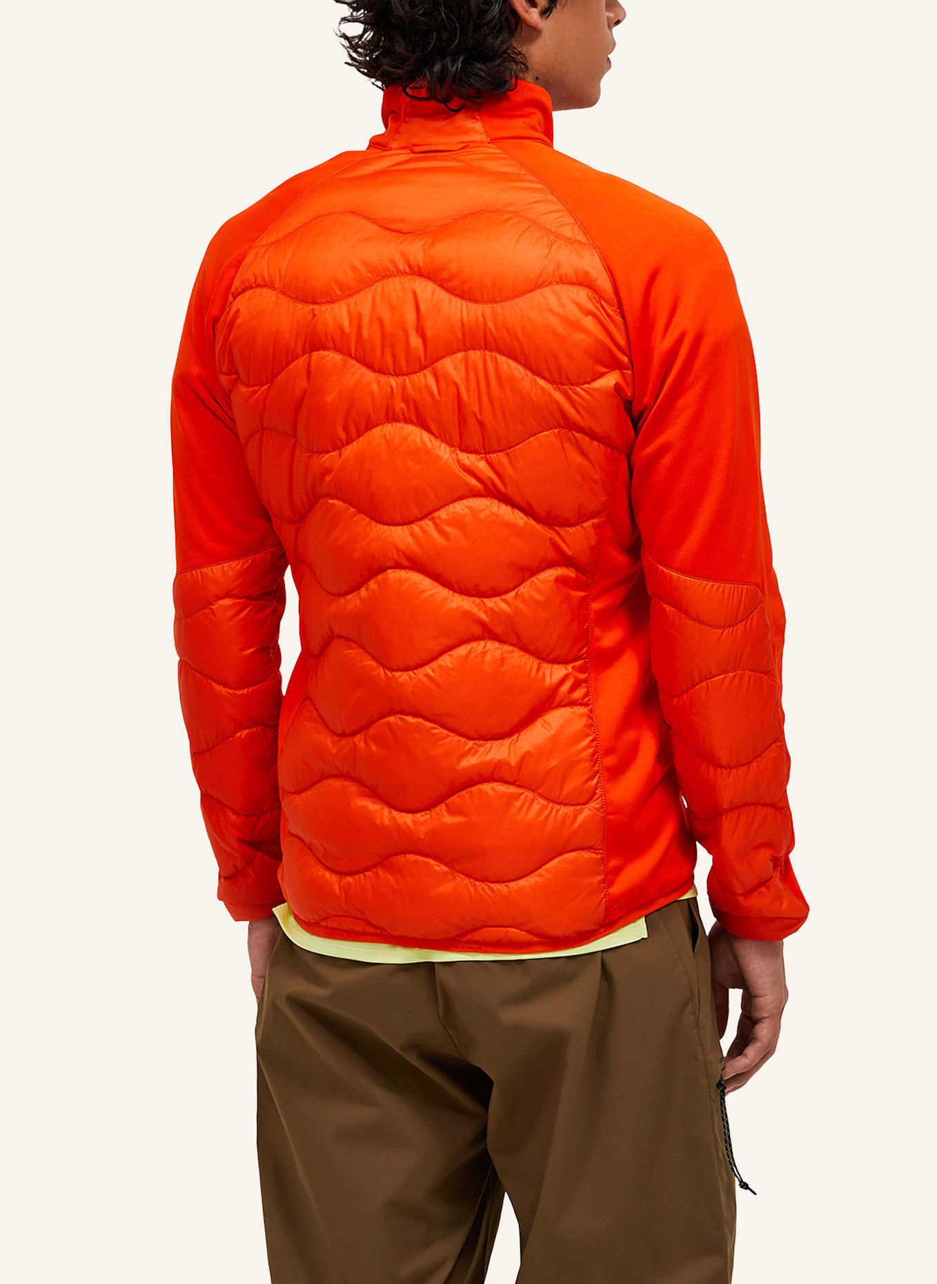 Peak Performance Hybrid-Daunenjacke HELIUM: ORANGE/ ROT