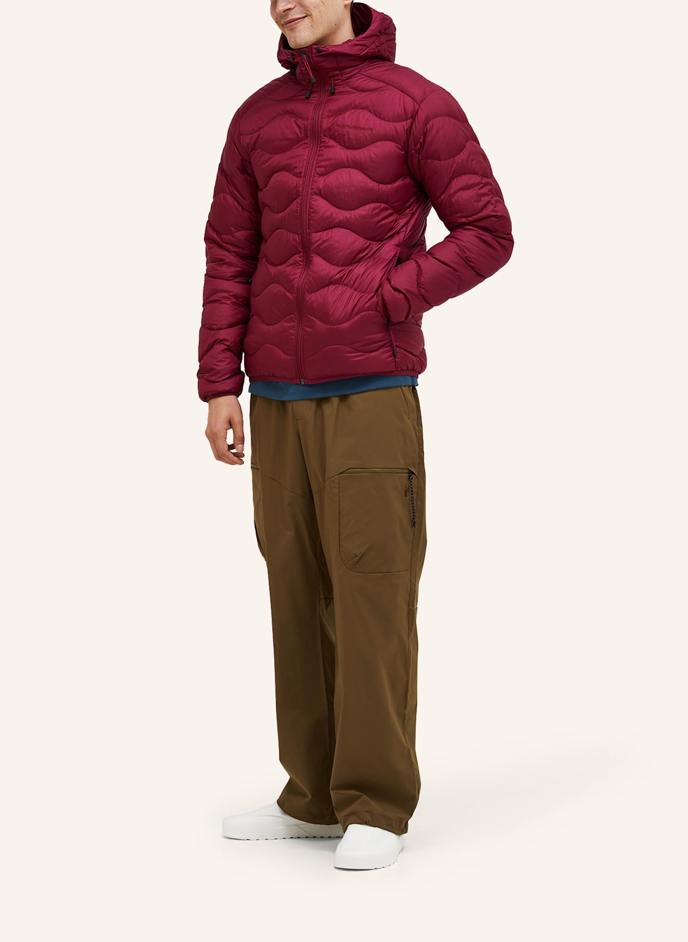 Peak Performance Daunen-Skijacke HELIUM: ROT