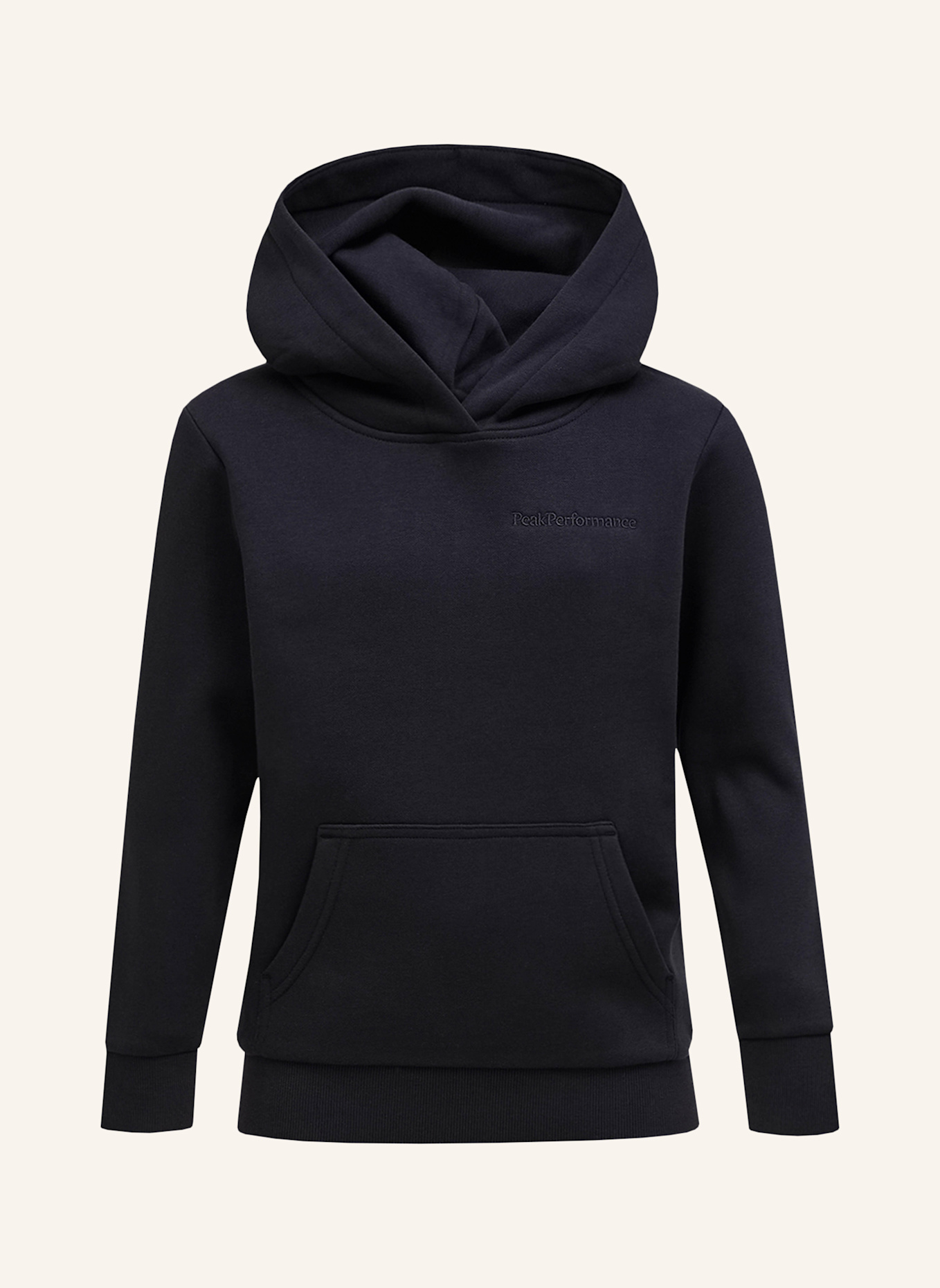 Peak Performance Kapuzensweatshirt: SCHWARZ