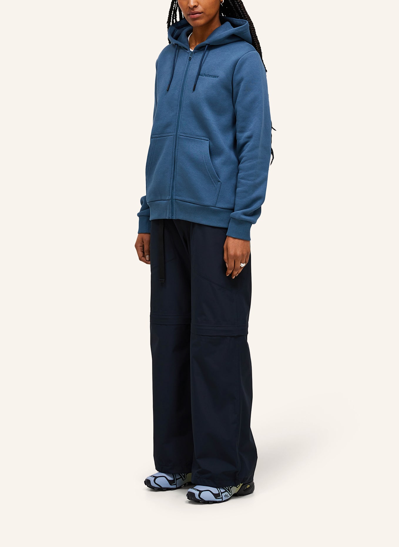 Peak Performance Kapuzensweatshirt: BLAU