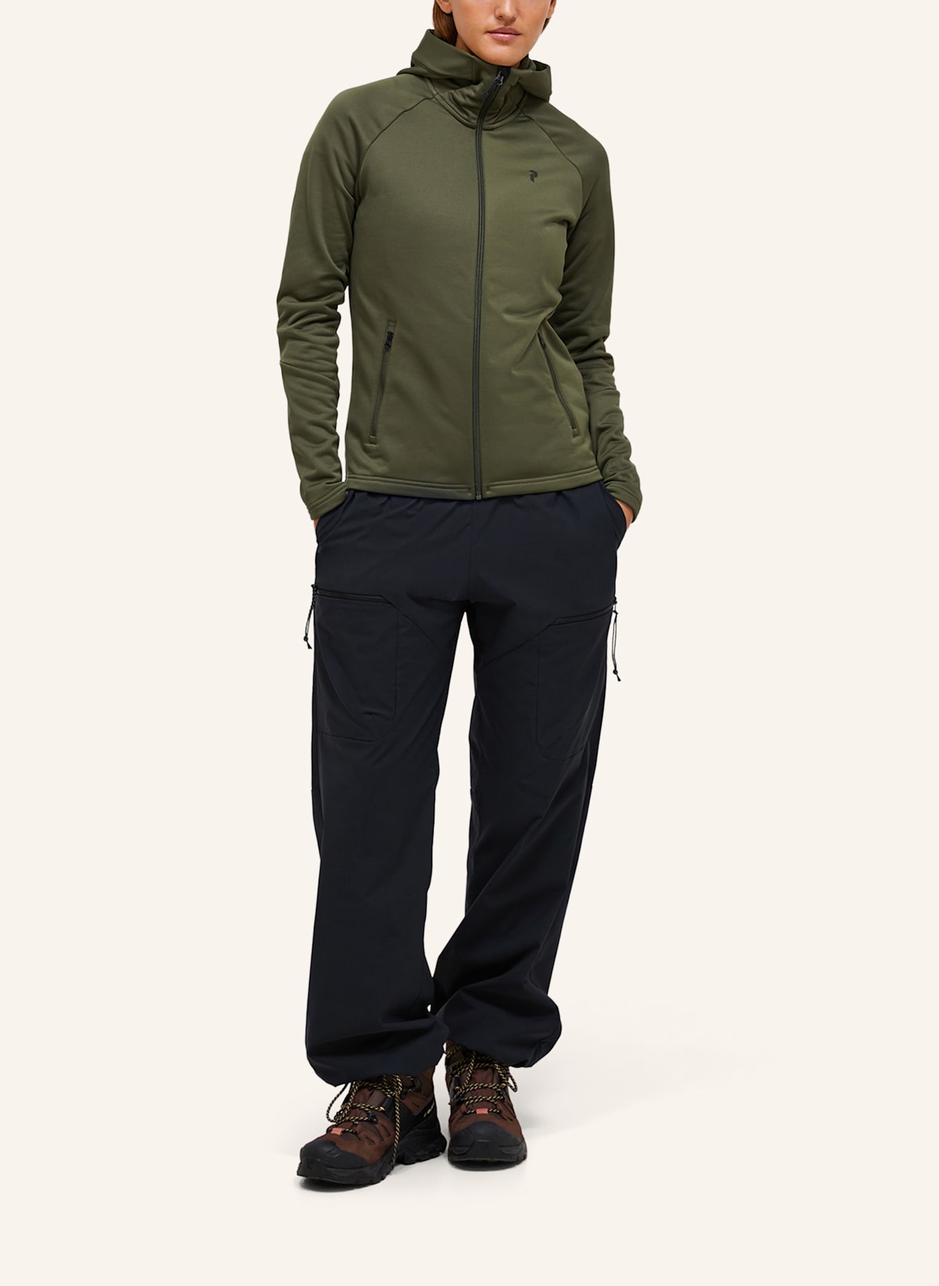 Peak Performance Midlayer-Jacke RIDER ESSENTIALS: OLIV