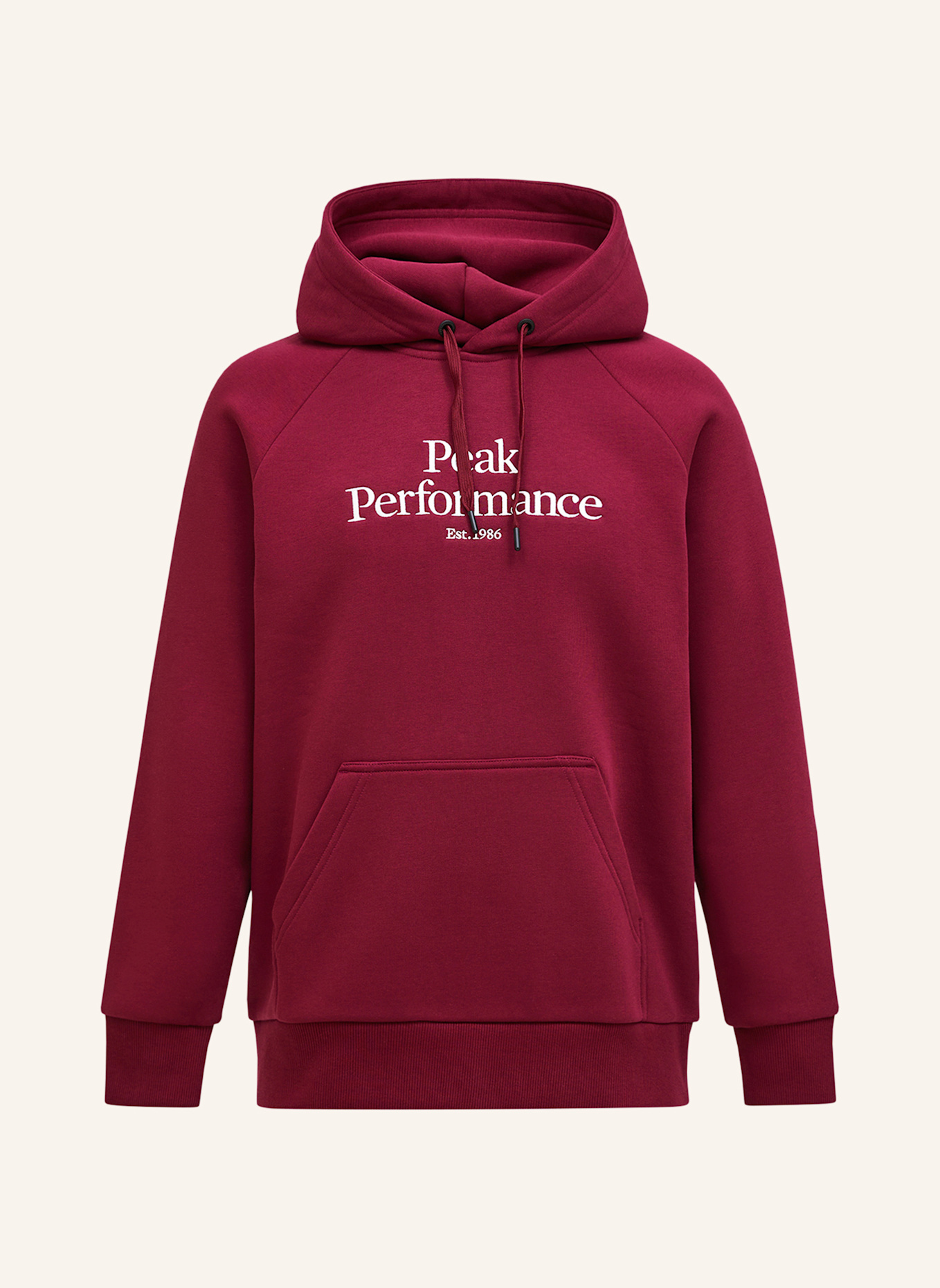 Peak Performance Kapuzensweatshirt: ROT