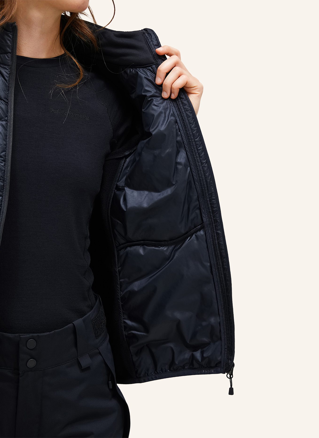 Peak Performance Midlayer-Jacke HELIUM: SCHWARZ