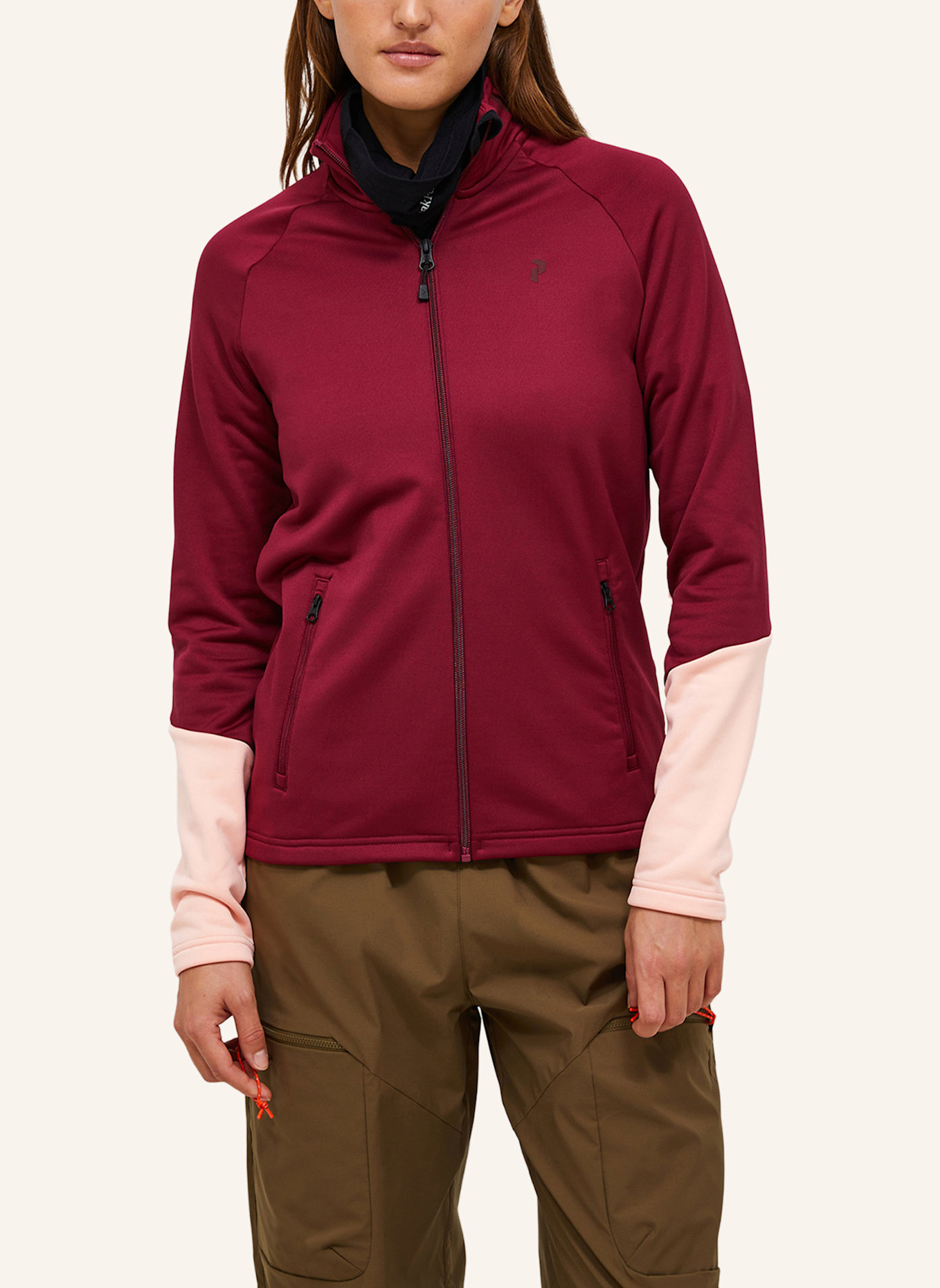 Peak Performance Midlayer-Jacke RIDER ESSENTIALS: ROT