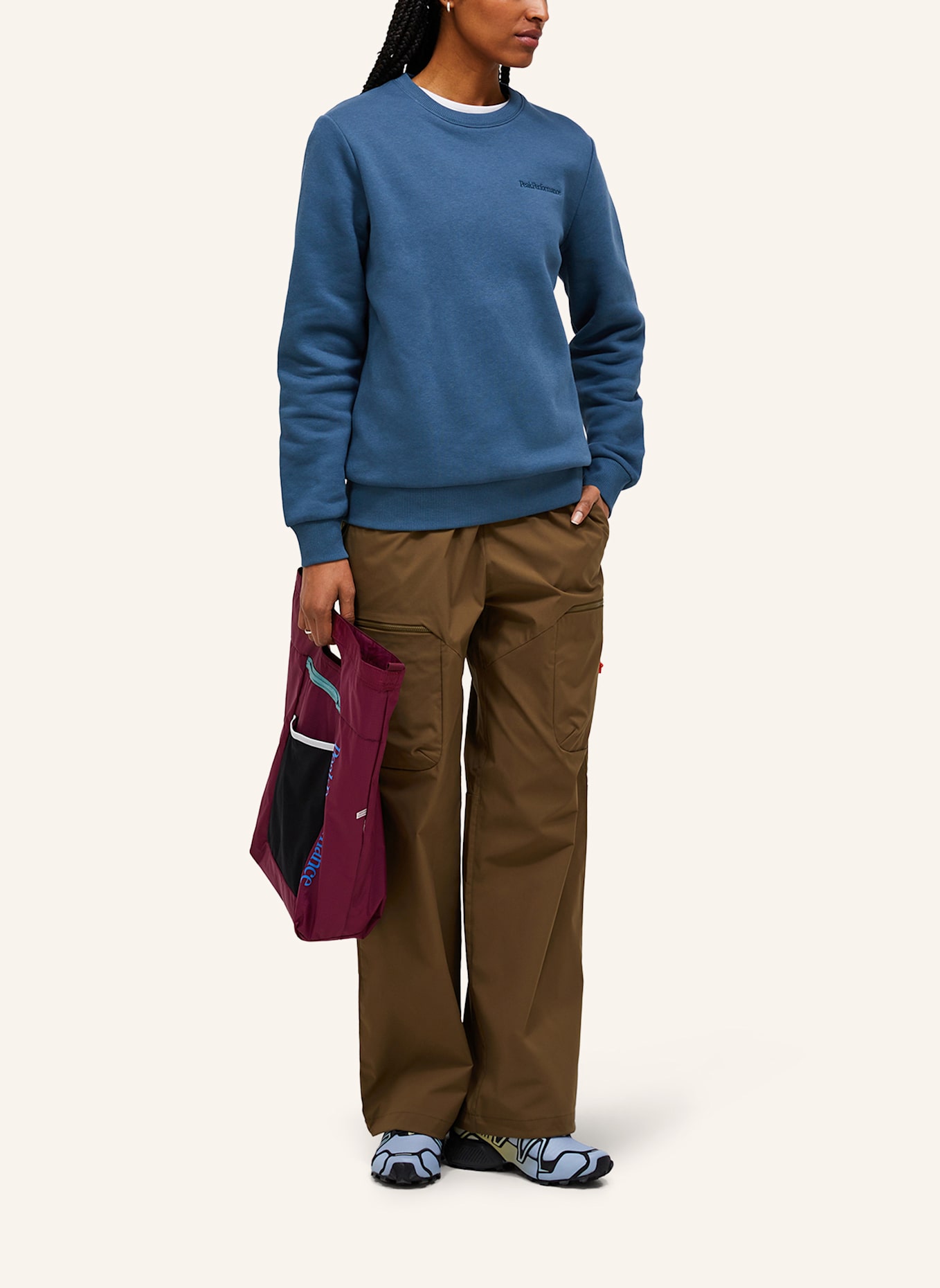 Peak Performance Sweatshirtpullover: BLAU