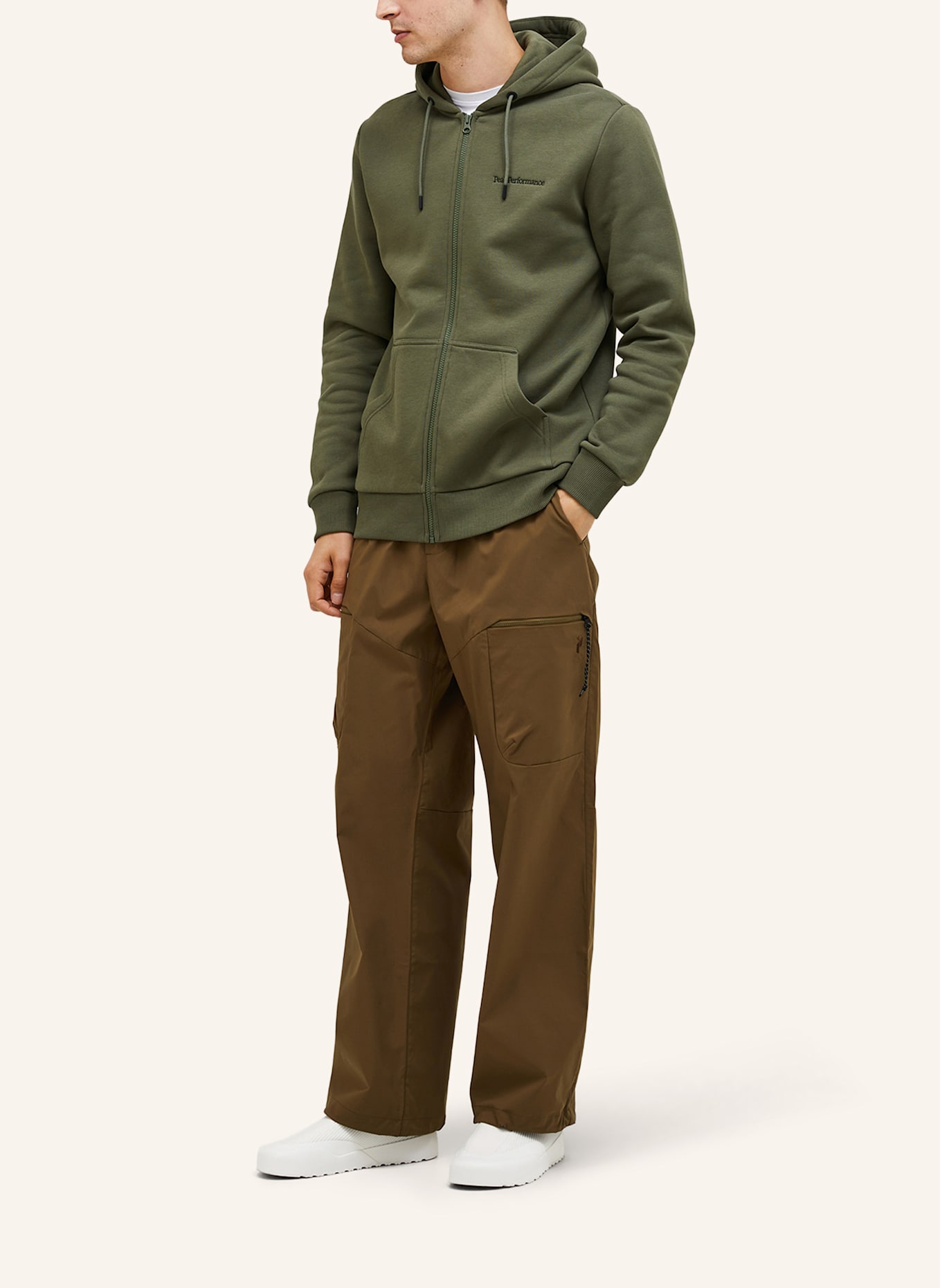 Peak Performance Kapuzensweatshirt: OLIV