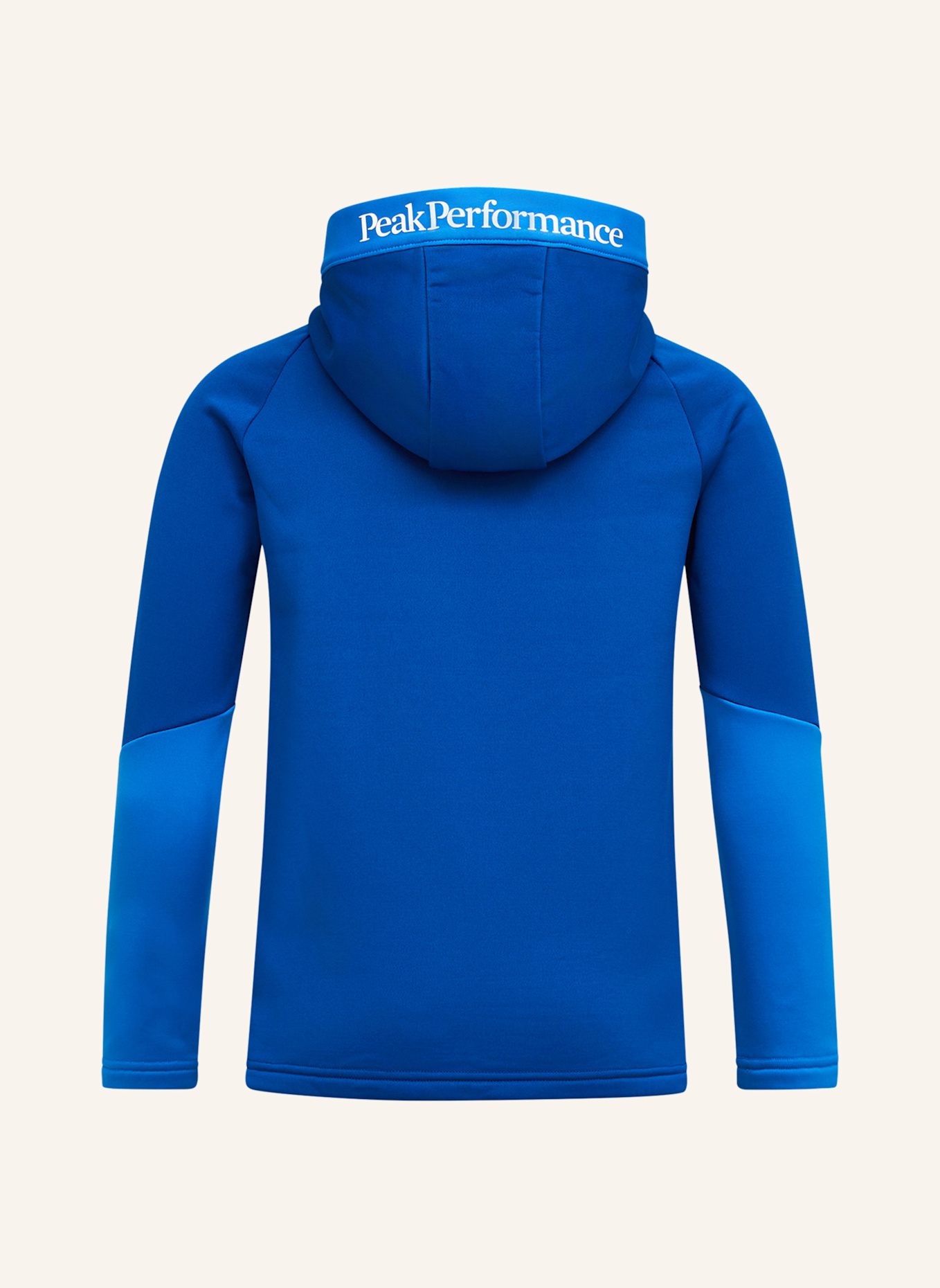 Peak Performance Jr Rider Essentials Midlayer Zip Hood Fleecejacke: BLAU