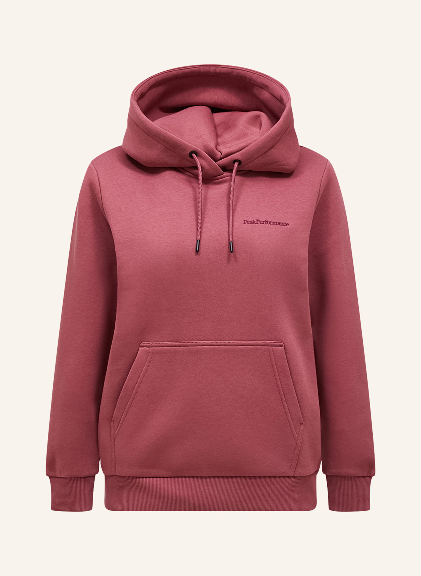 Peak Performance Hoodie: DUNKELLILA