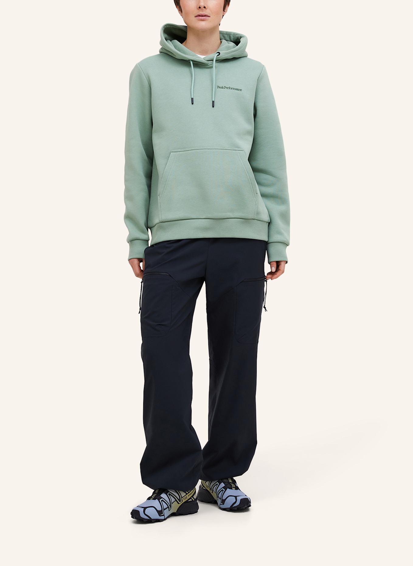 Peak Performance Hoodie: HELLGRÜN