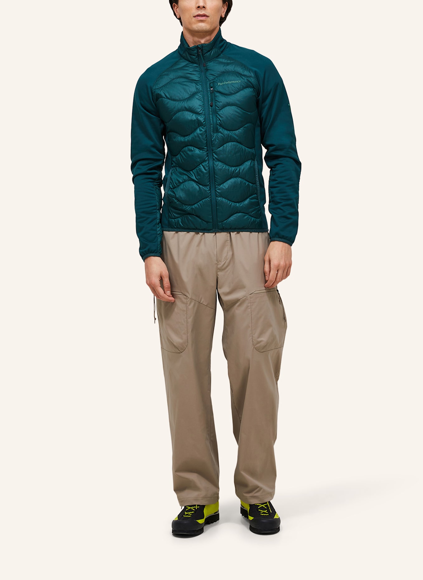 Peak Performance Hybrid-Daunenjacke HELIUM: NEONBLAU