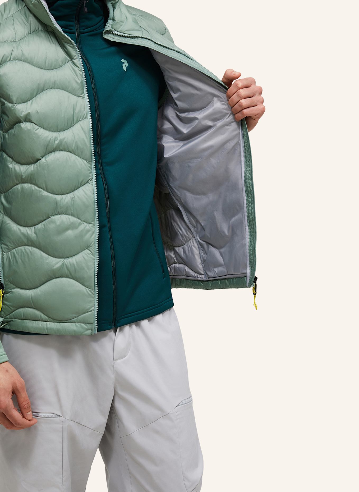 Peak Performance M Helium Utility Down Vest Daunenweste: HELLGRÜN