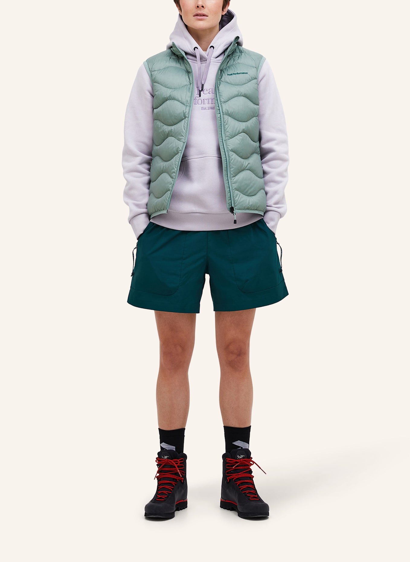 Peak Performance Steppweste: HELLGRÜN