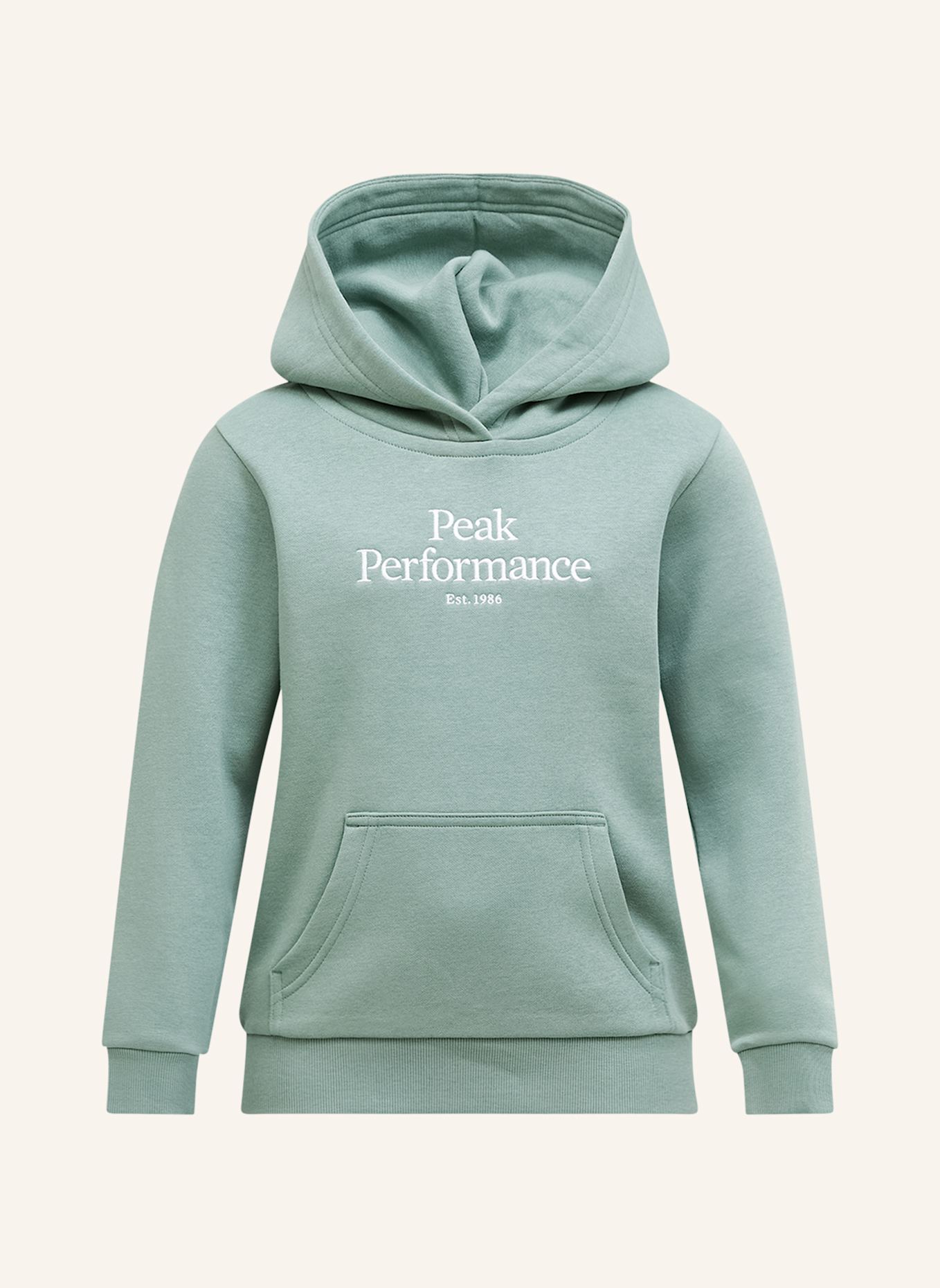 Peak Performance Kapuzensweatshirt: HELLGRÜN