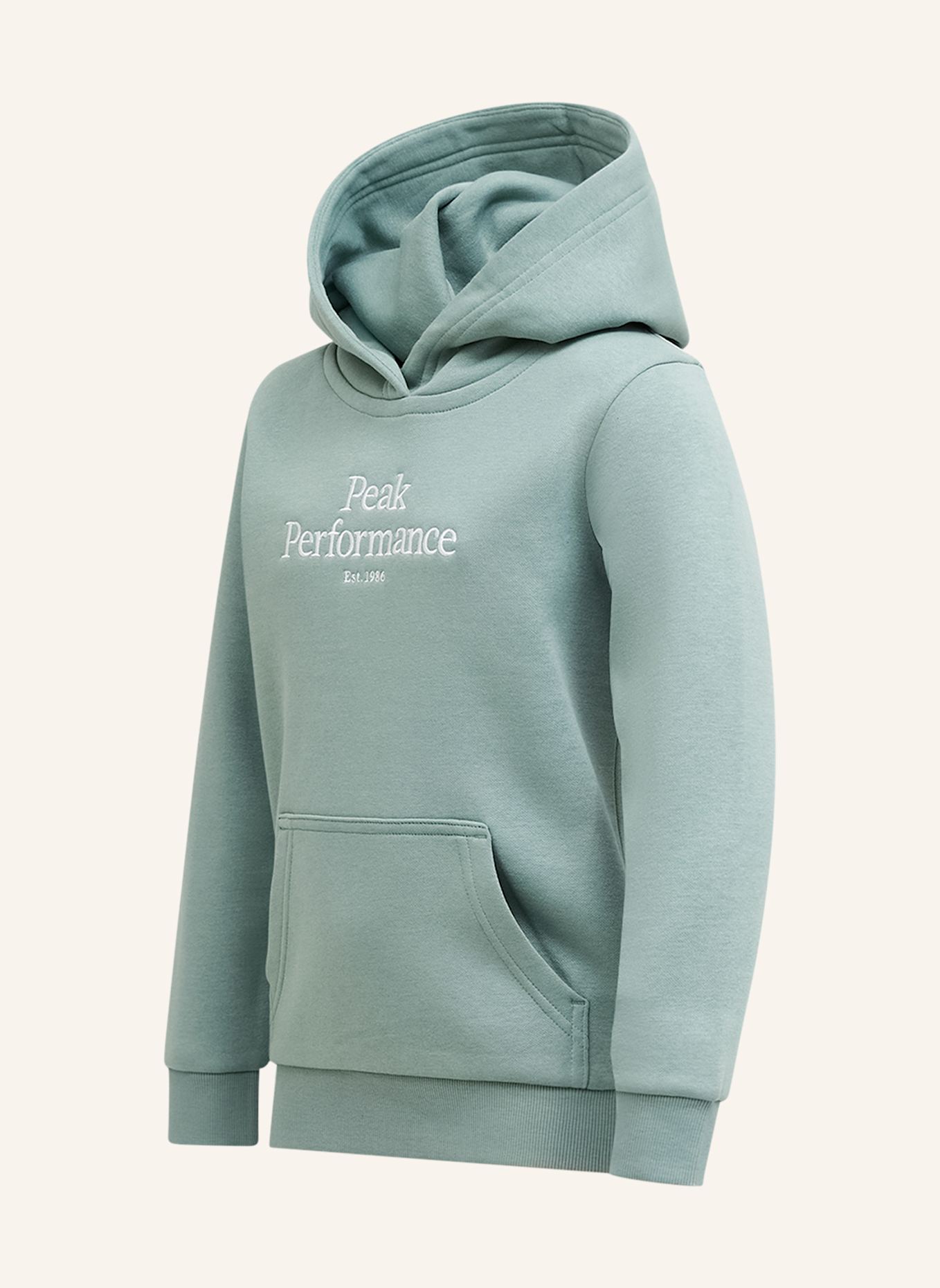 Peak Performance Kapuzensweatshirt: HELLGRÜN