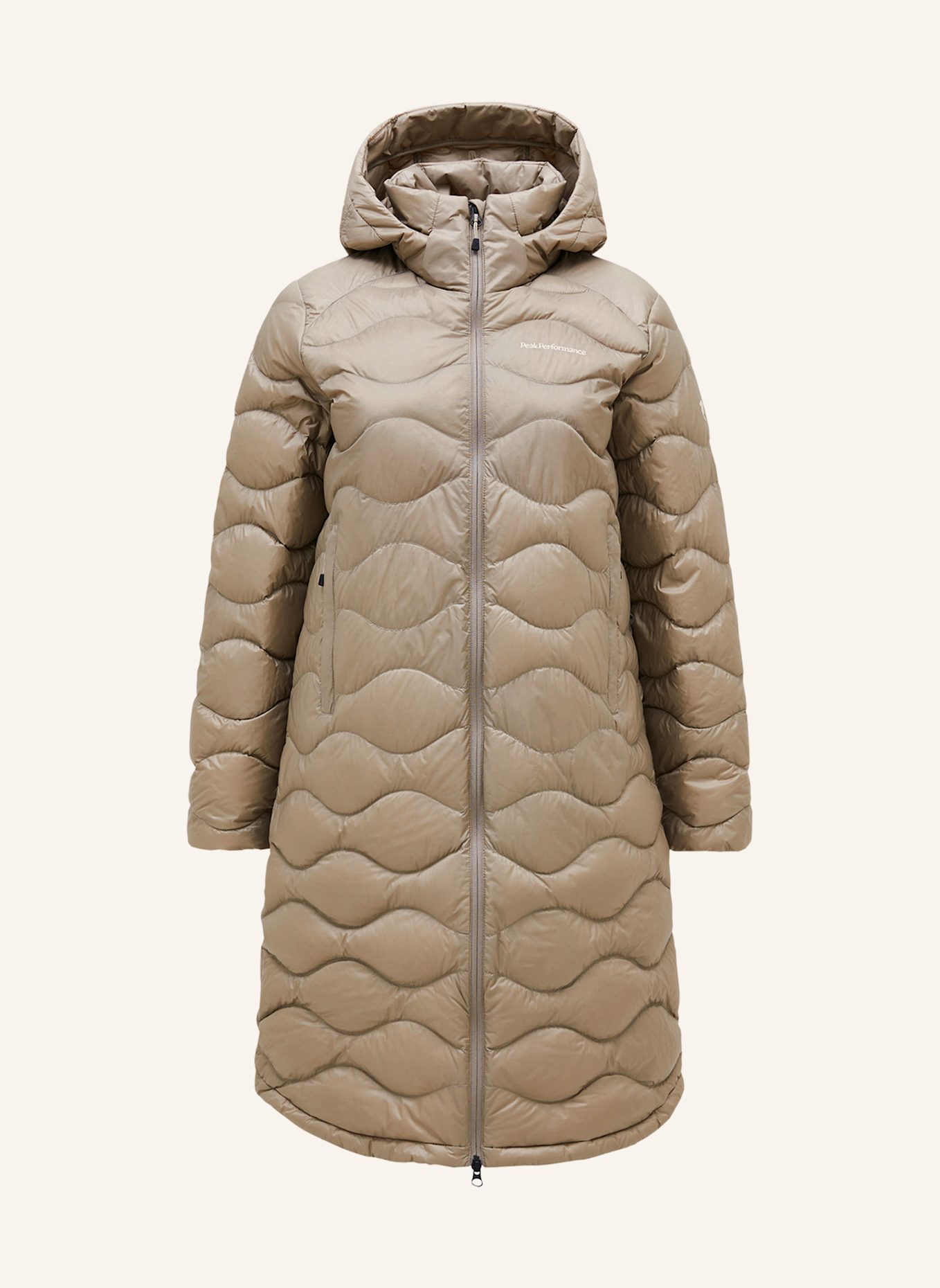 Peak Performance Lightweight-Daunenmantel HELIUM: HELLBRAUN