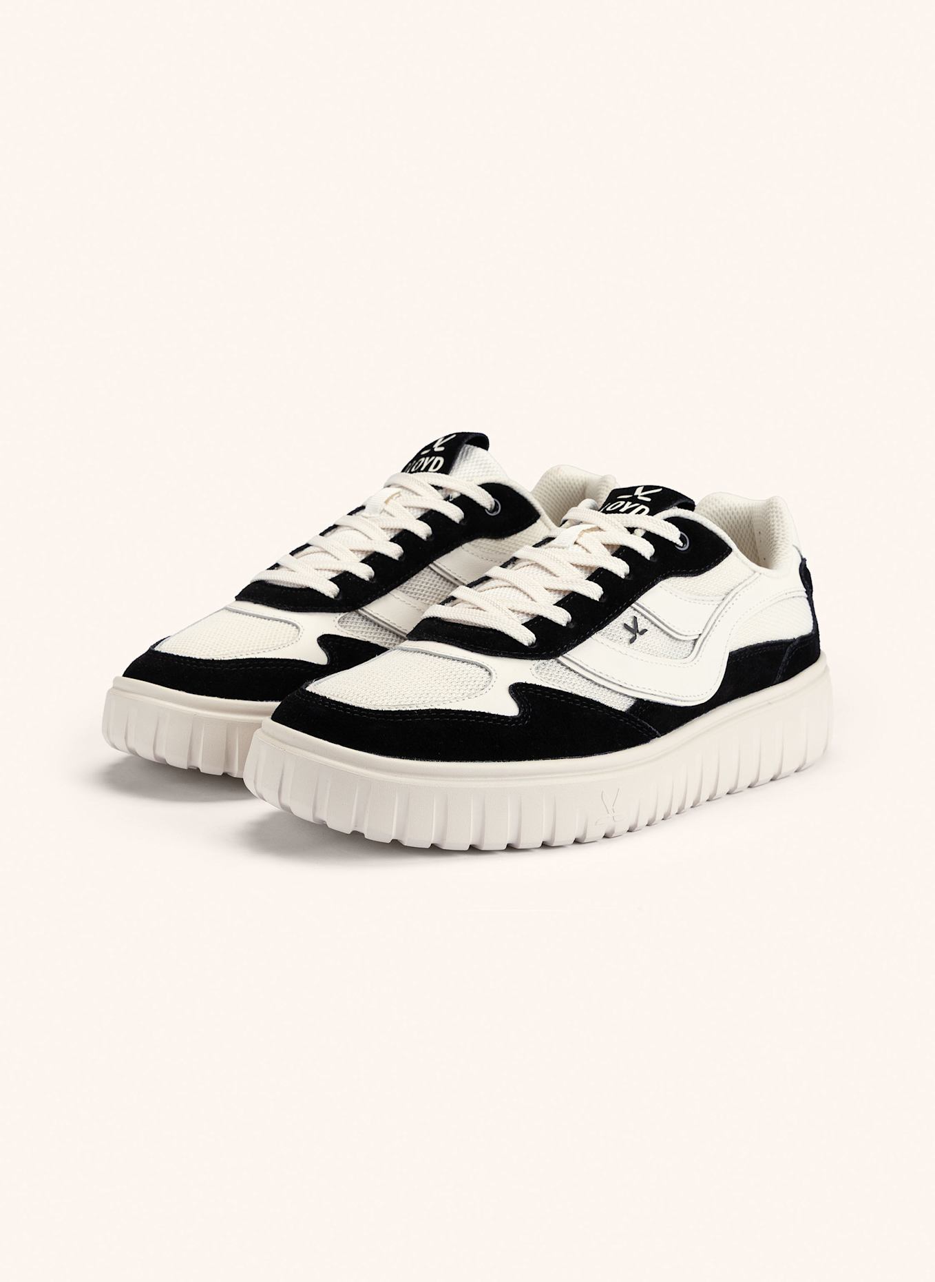 LLOYD Sneaker: WEISS/ SCHWARZ