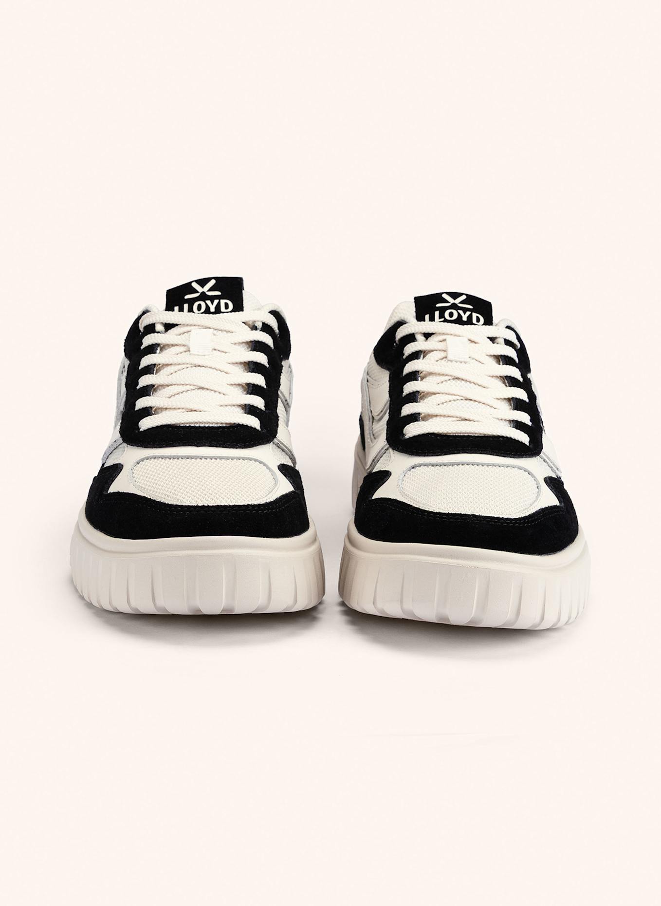 LLOYD Sneaker: WEISS/ SCHWARZ