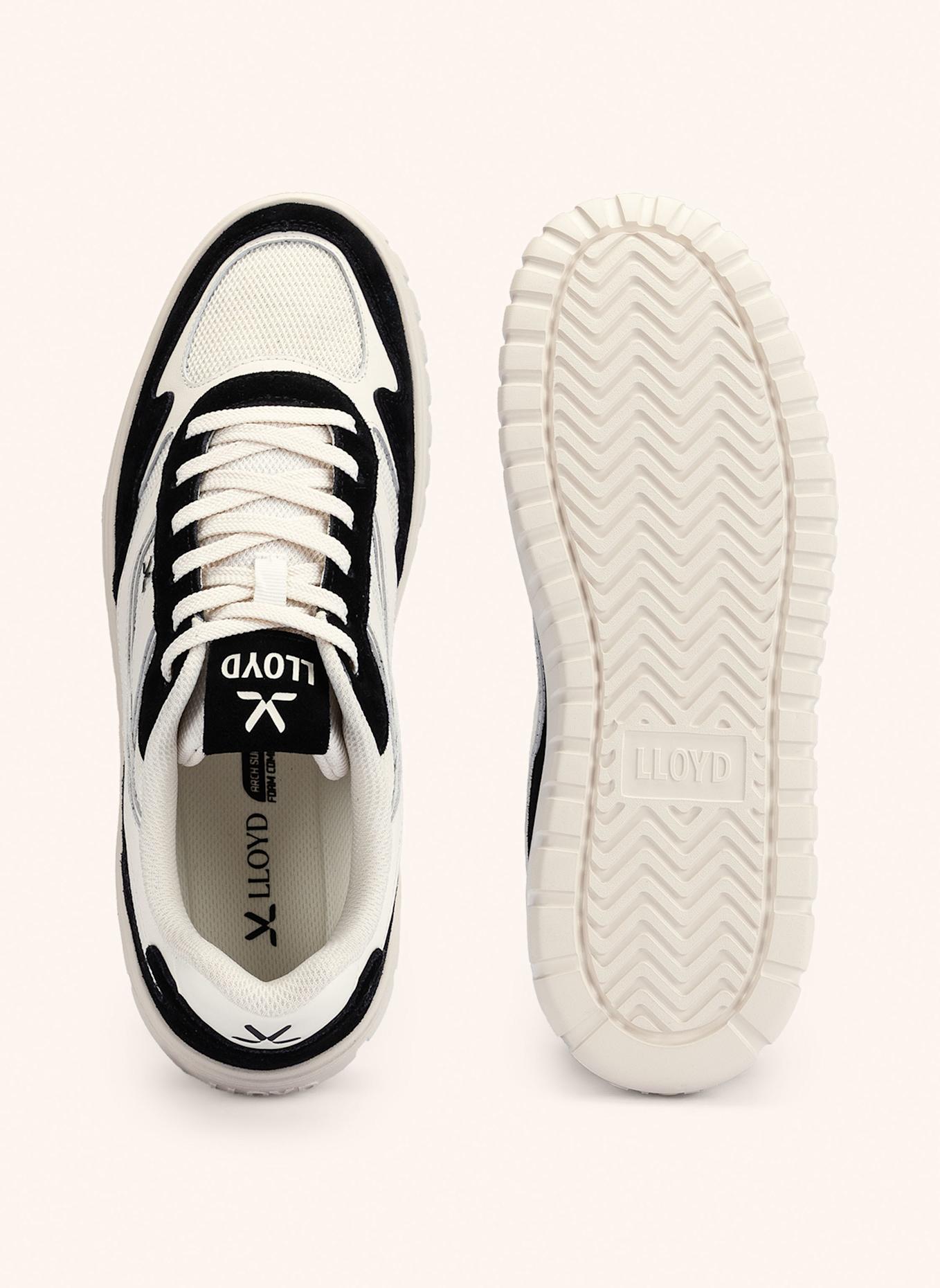 LLOYD Sneaker: WEISS/ SCHWARZ