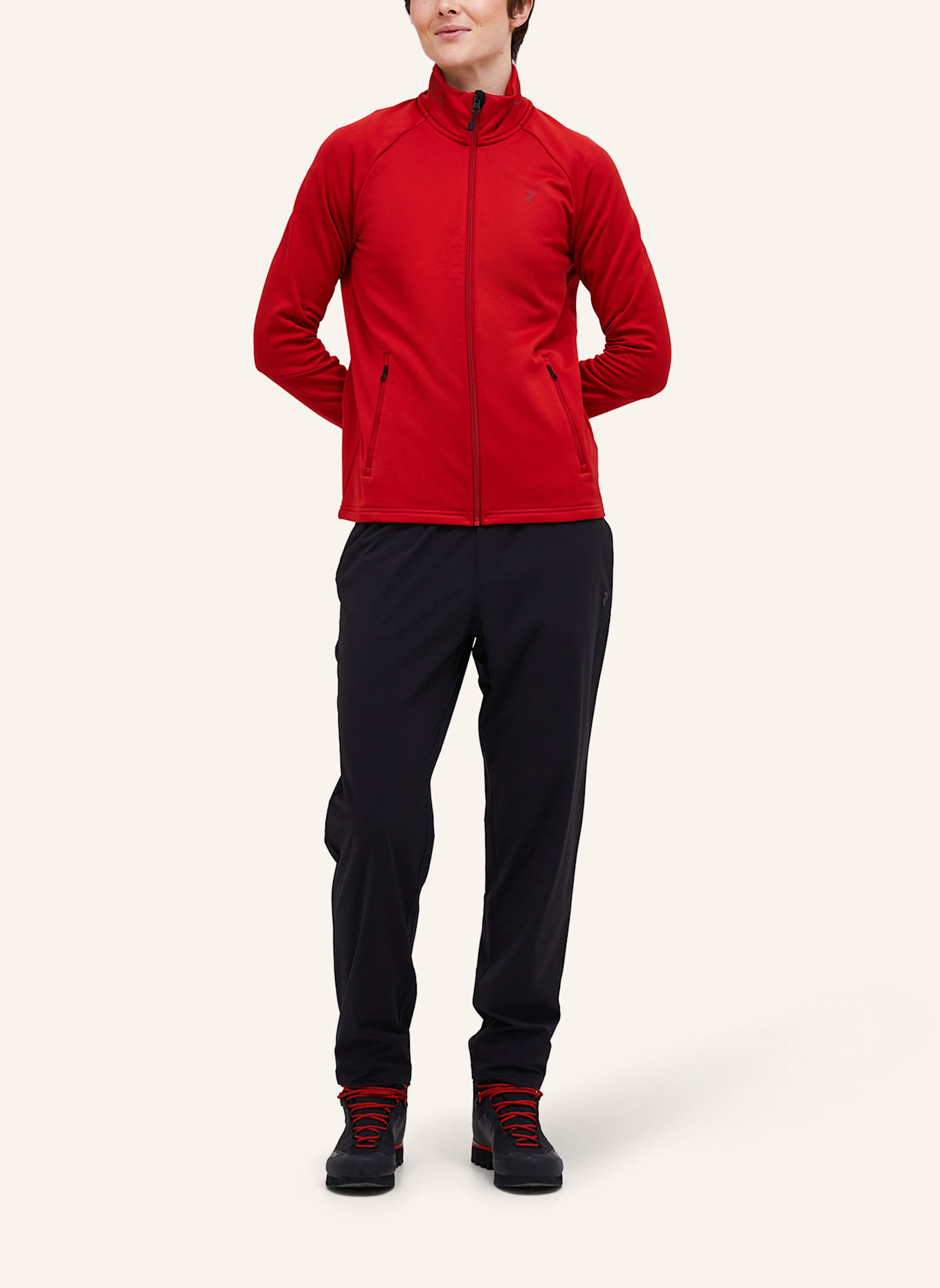 Peak Performance W Rider Essentials Midlayer Zip Jacket Fleecejacke: FUCHSIA