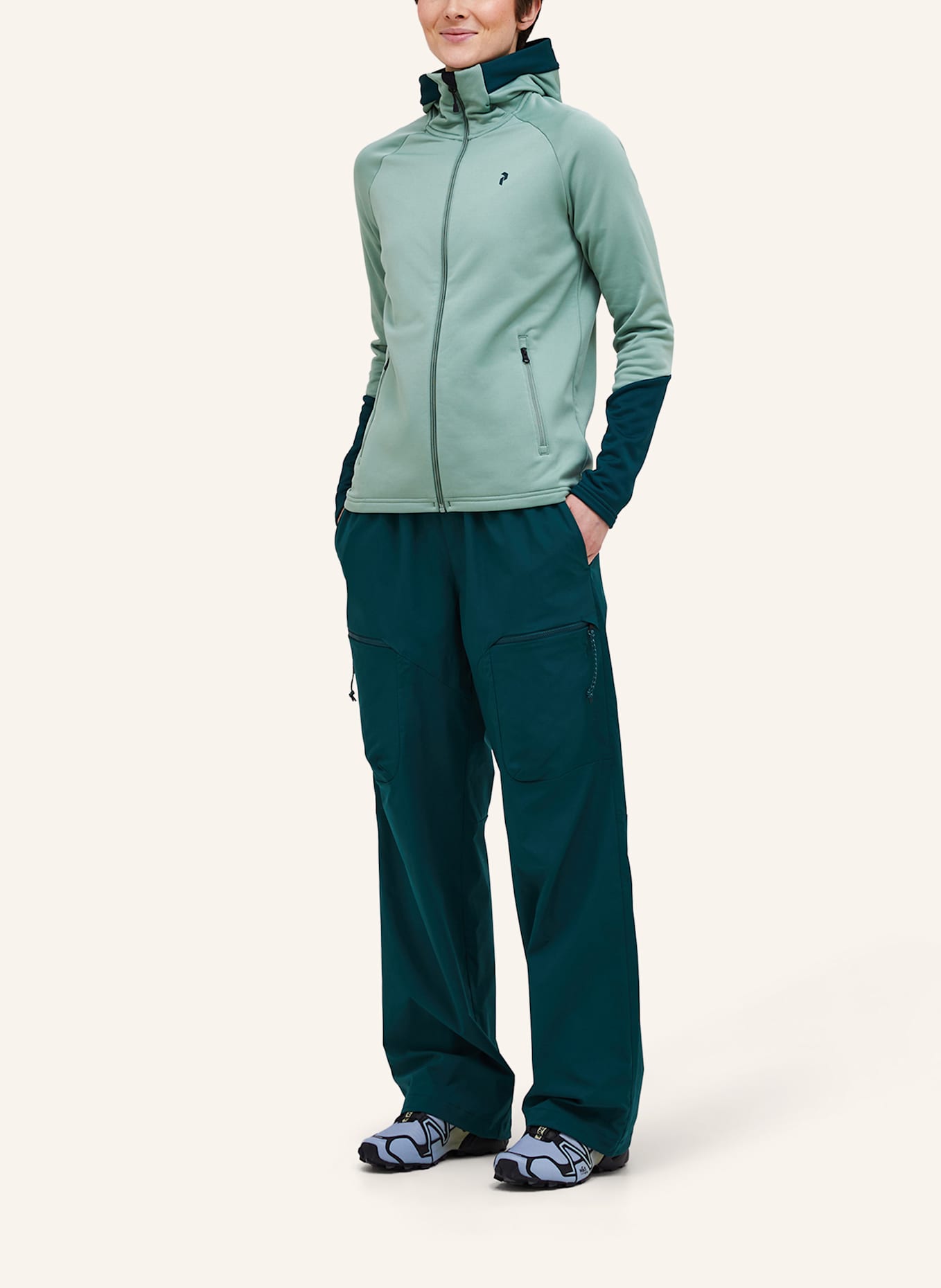 Peak Performance Midlayer-Jacke RIDER ESSENTIALS: HELLGRÜN