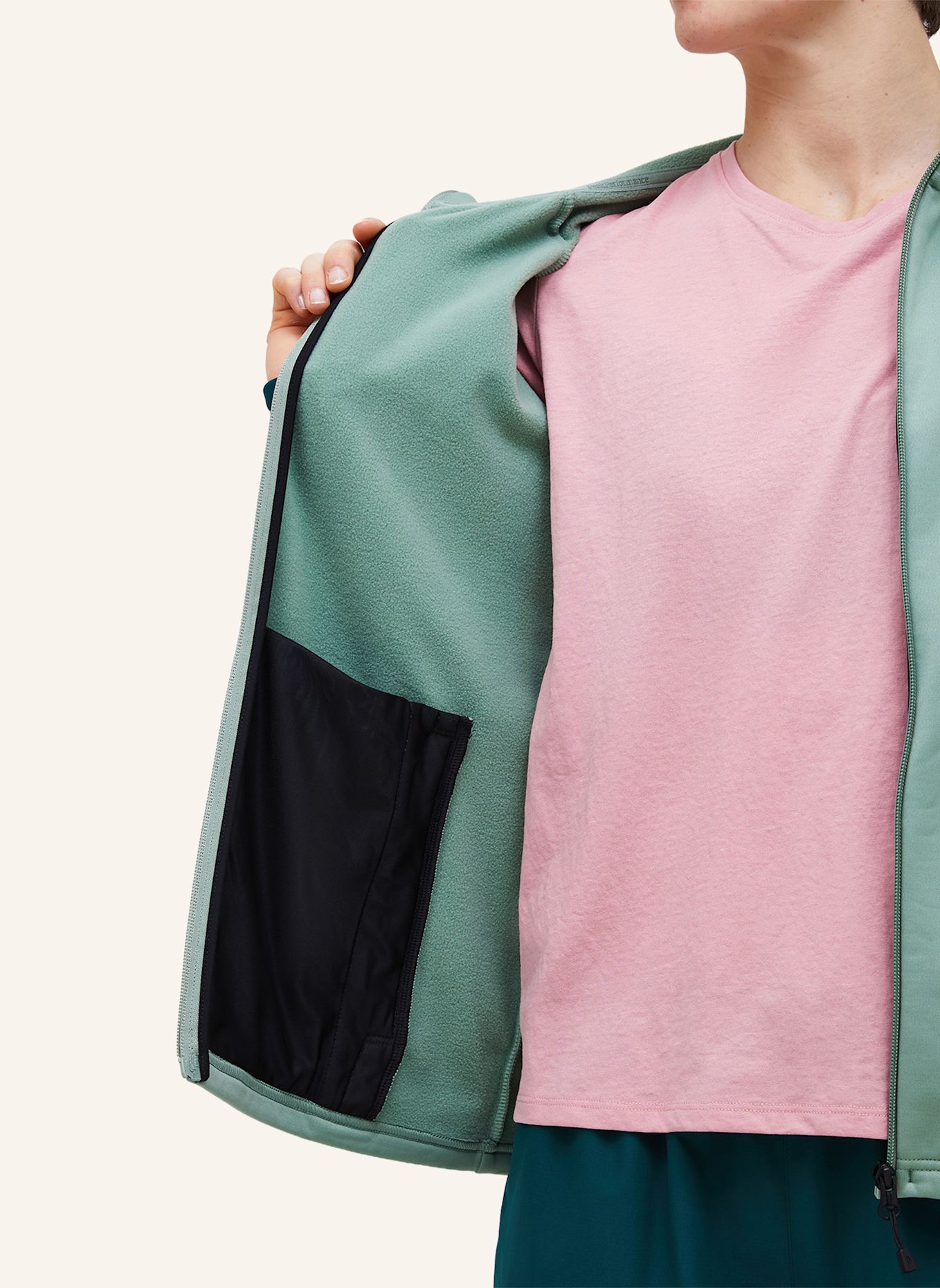 Peak Performance Midlayer-Jacke RIDER ESSENTIALS: HELLGRÜN