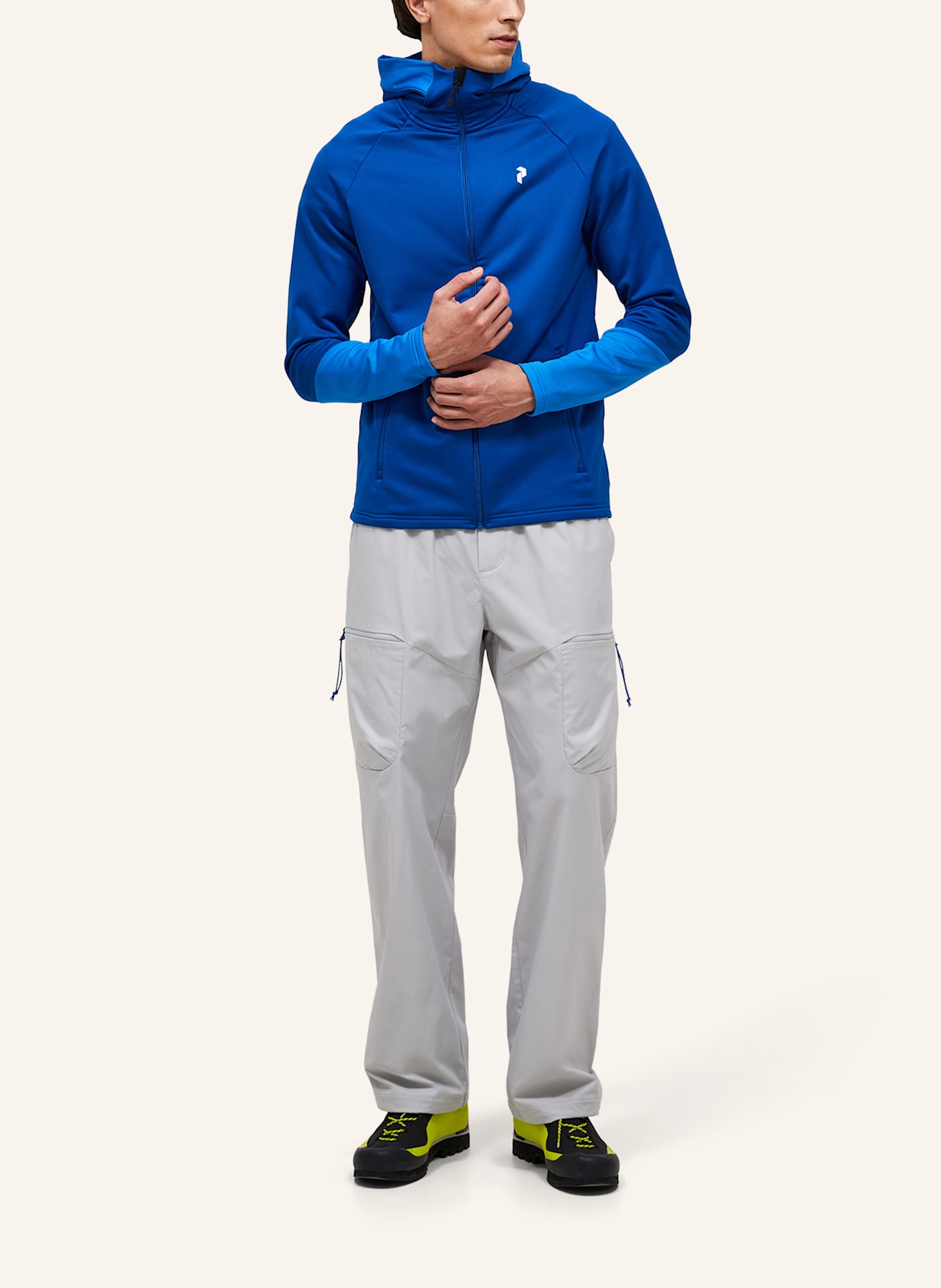 Peak Performance Midlayer-Jacke RIDER ZIP HOOD: BLAU