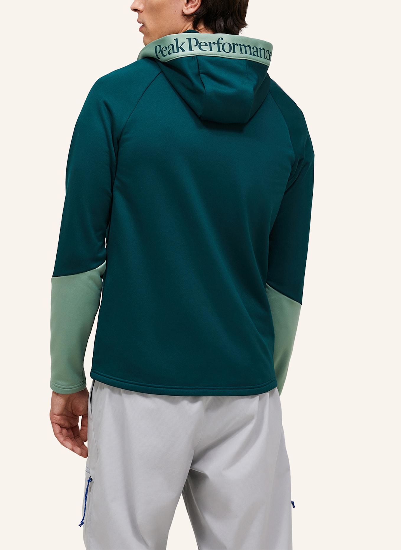 Peak Performance Midlayer-Jacke RIDER ZIP HOOD: NEONBLAU