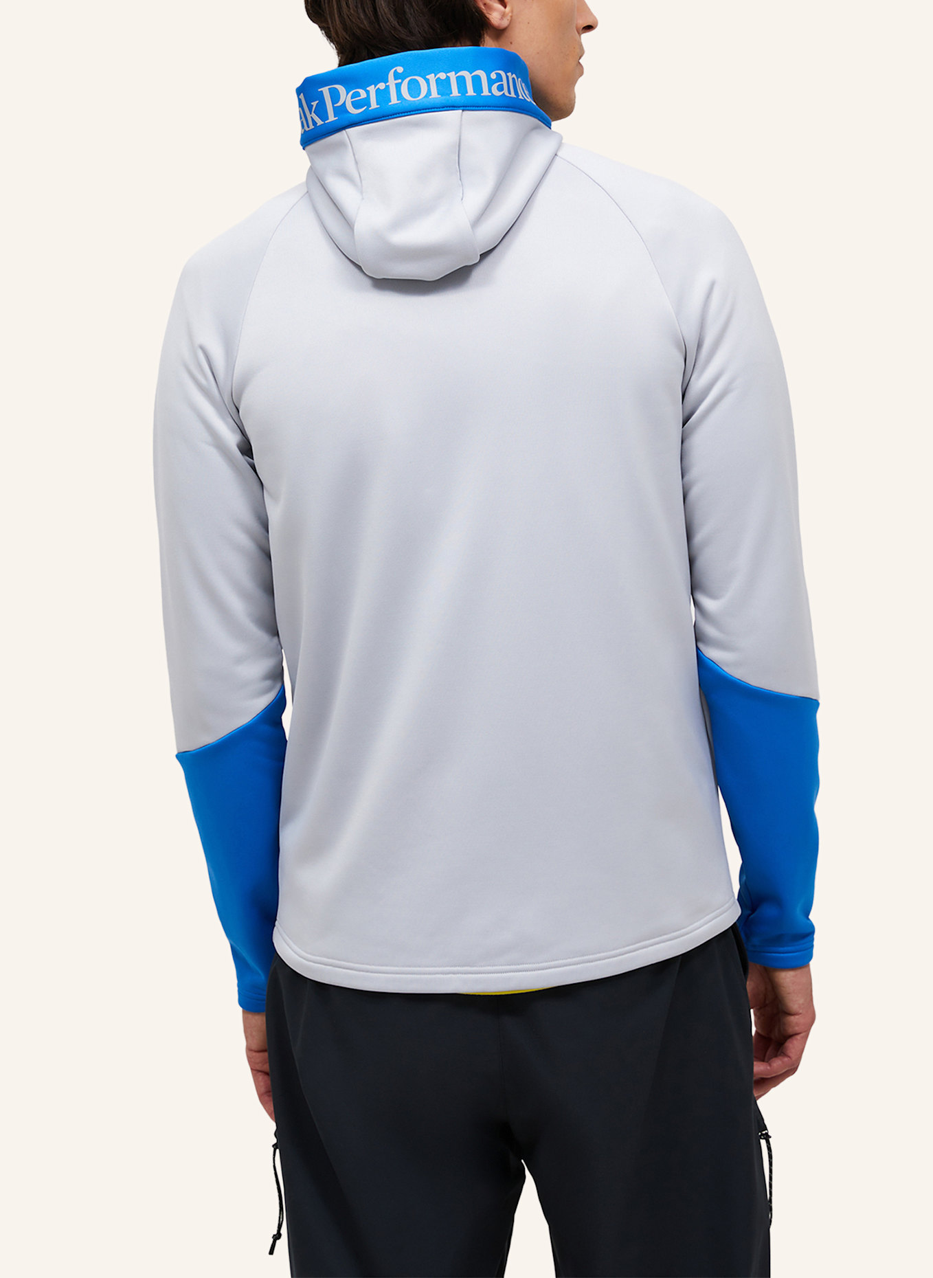 Peak Performance Midlayer-Jacke RIDER ZIP HOOD: HELLGRAU