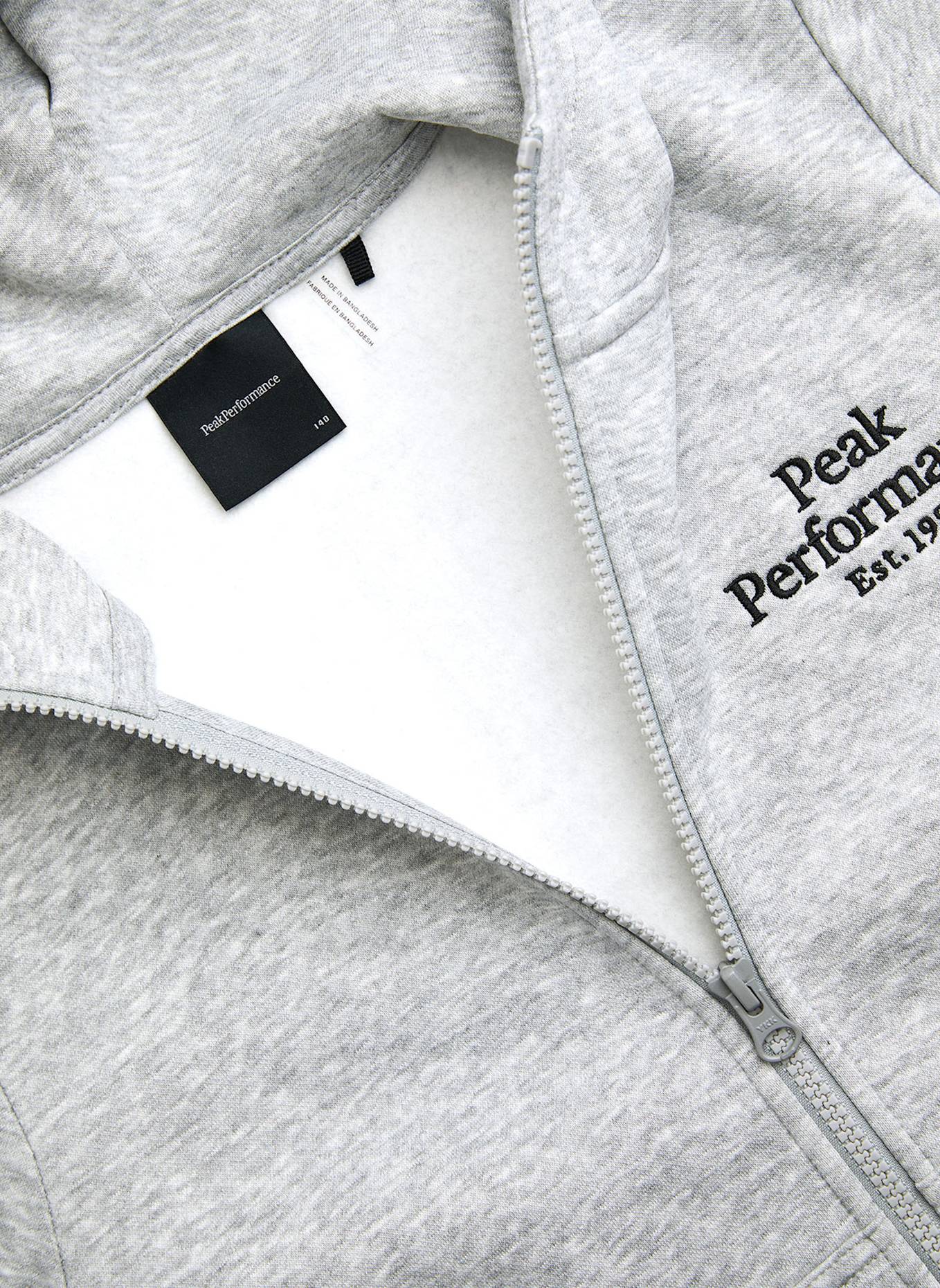 Peak Performance Kapuzensweatshirtjacke: GRAU