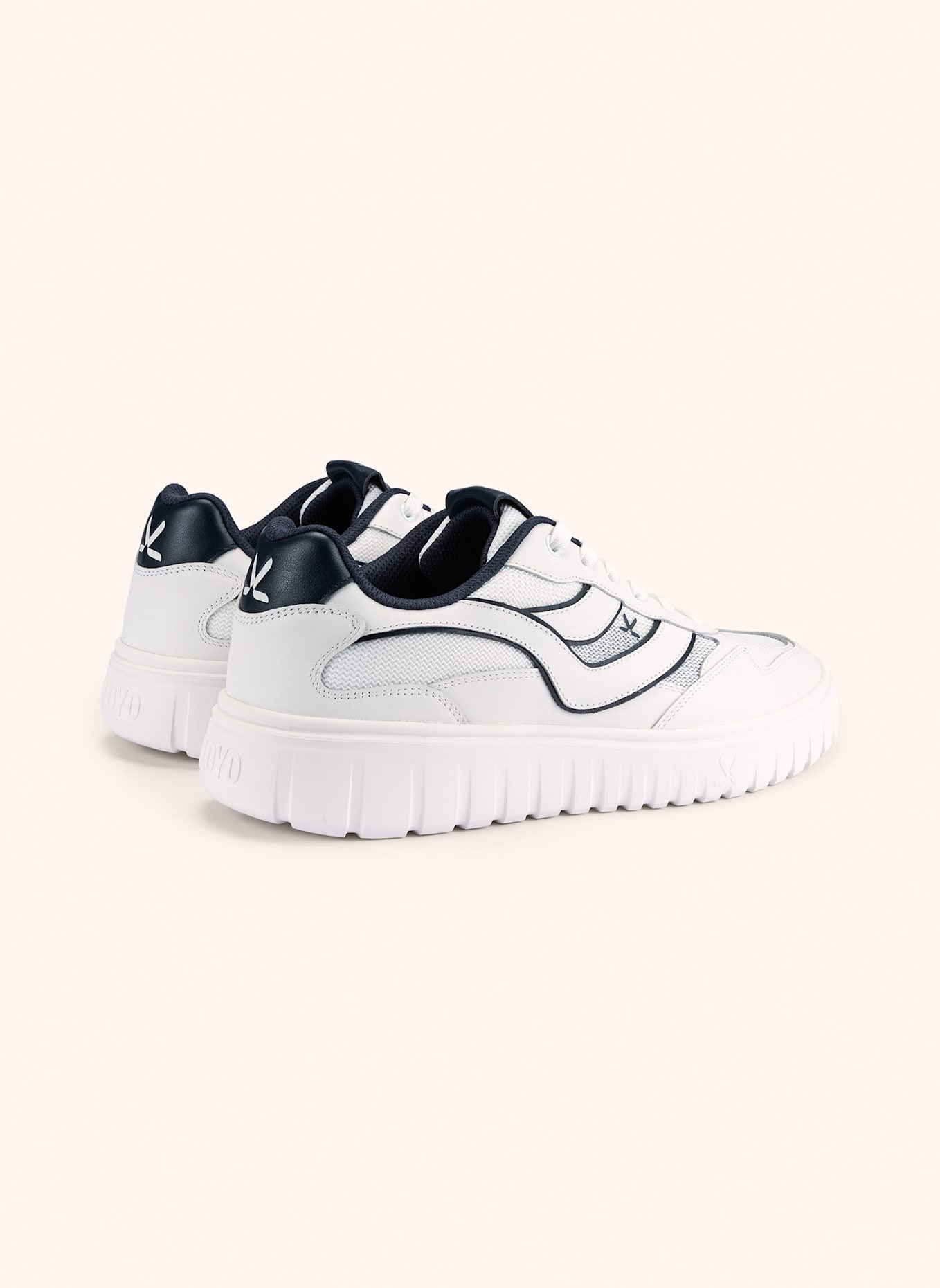 LLOYD Sneaker: BLAU/ WEISS