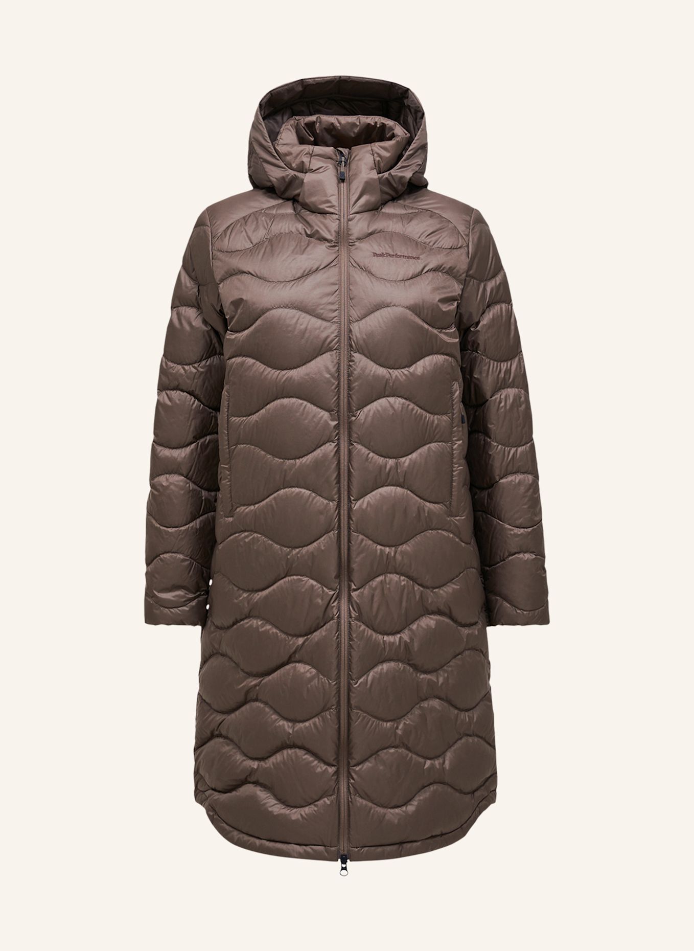 Peak Performance Lightweight-Daunenmantel HELIUM: TAUPE