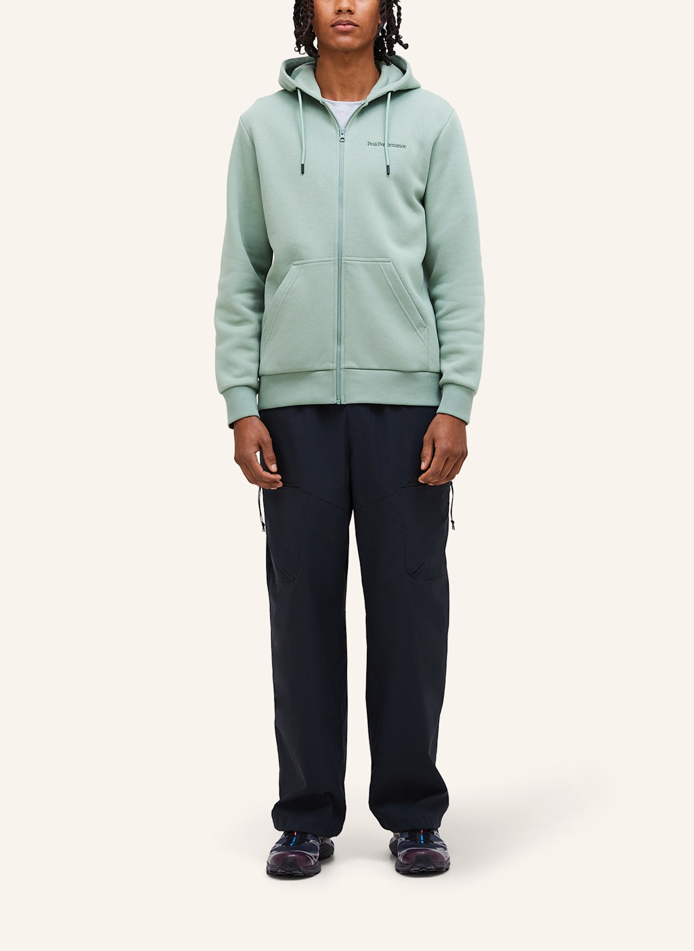 Peak Performance Kapuzensweatshirtjacke: HELLGRÜN