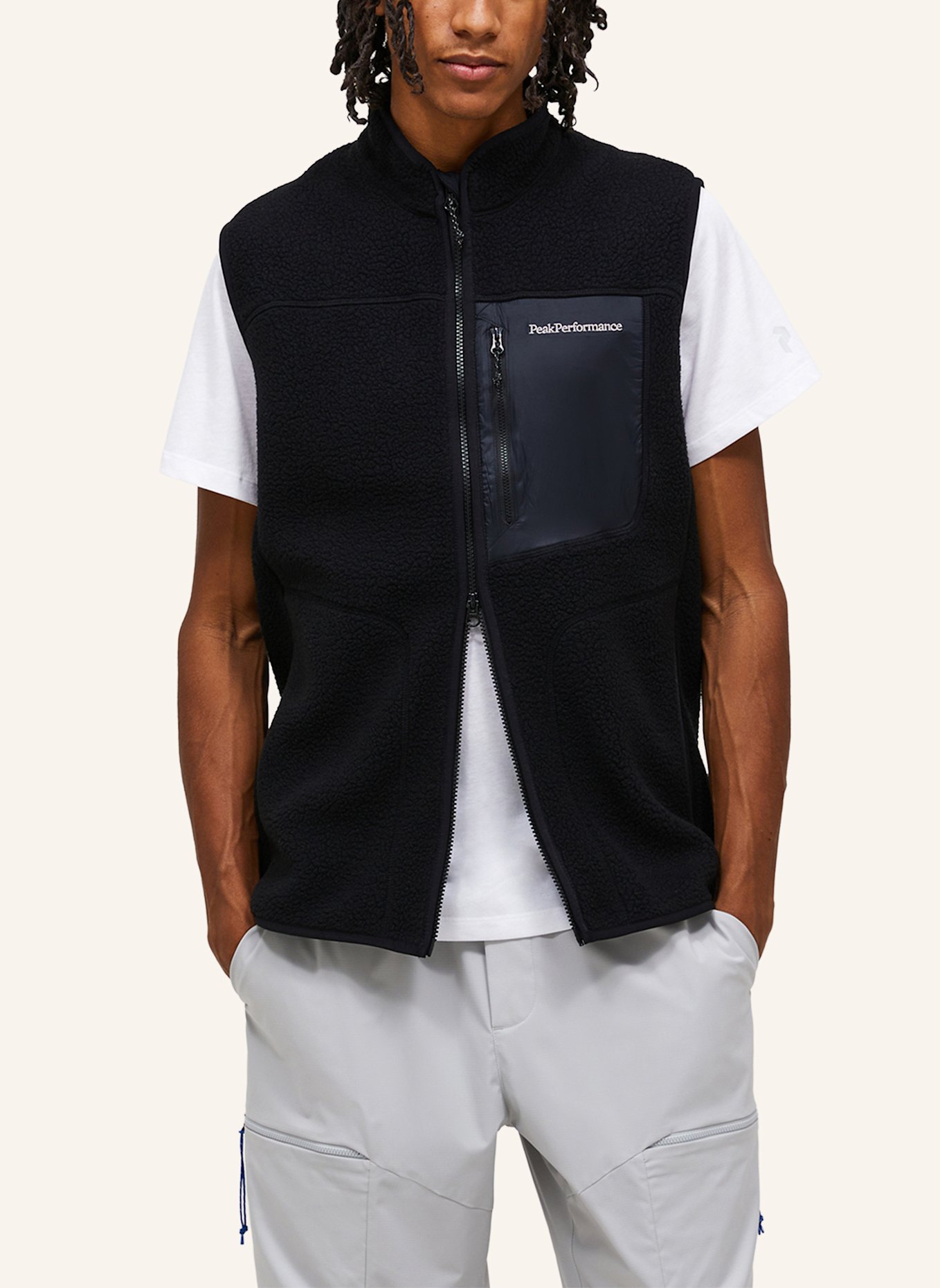 Peak Performance Fleeceweste NATURERUSH PILE: SCHWARZ