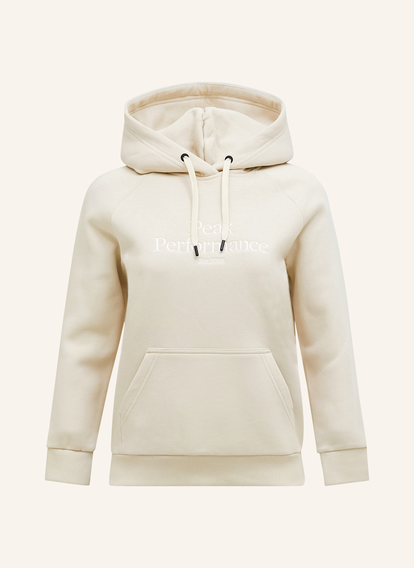 Peak Performance Hoodie: BEIGE