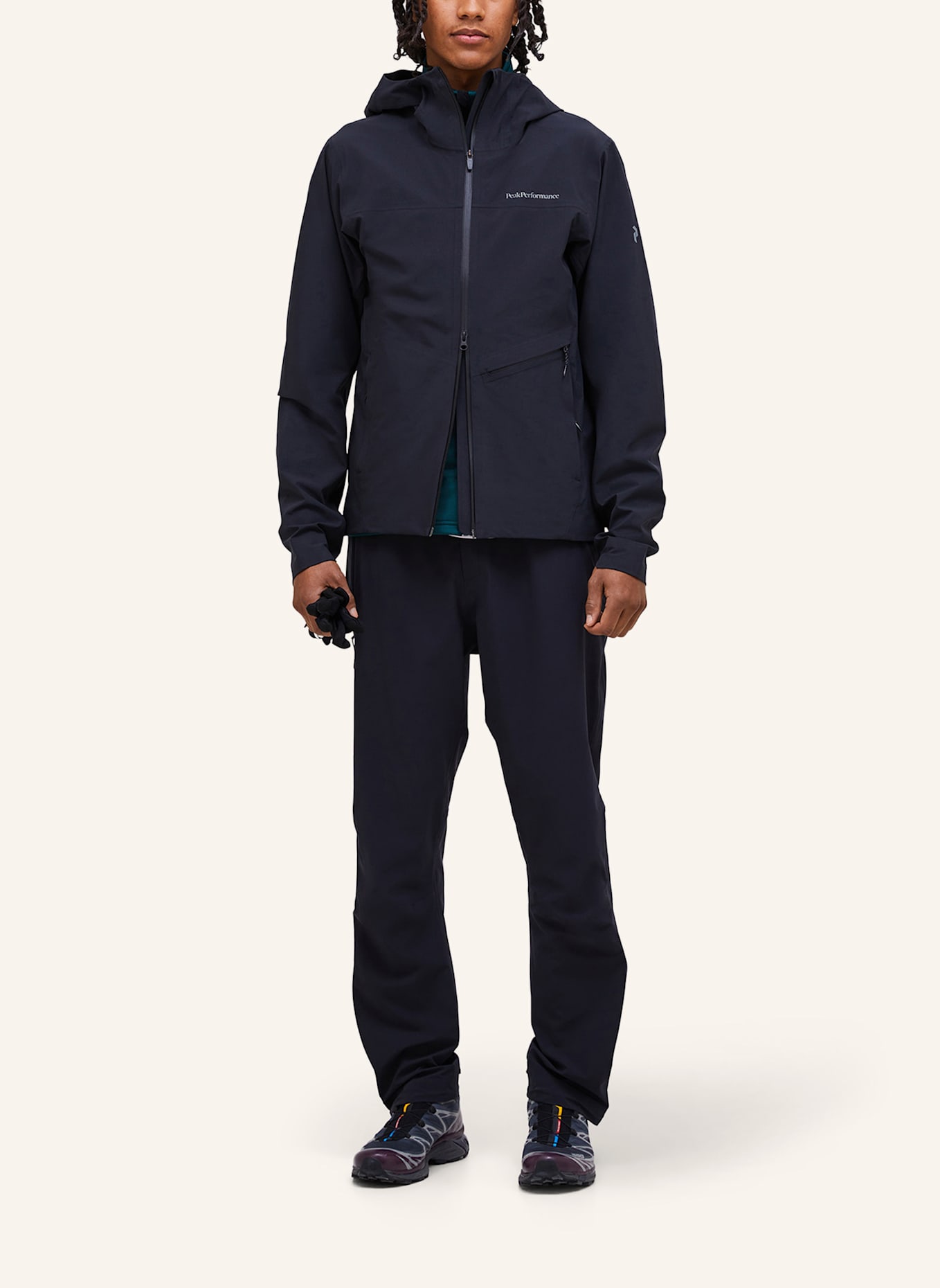 Peak Performance Regenjacke: SCHWARZ