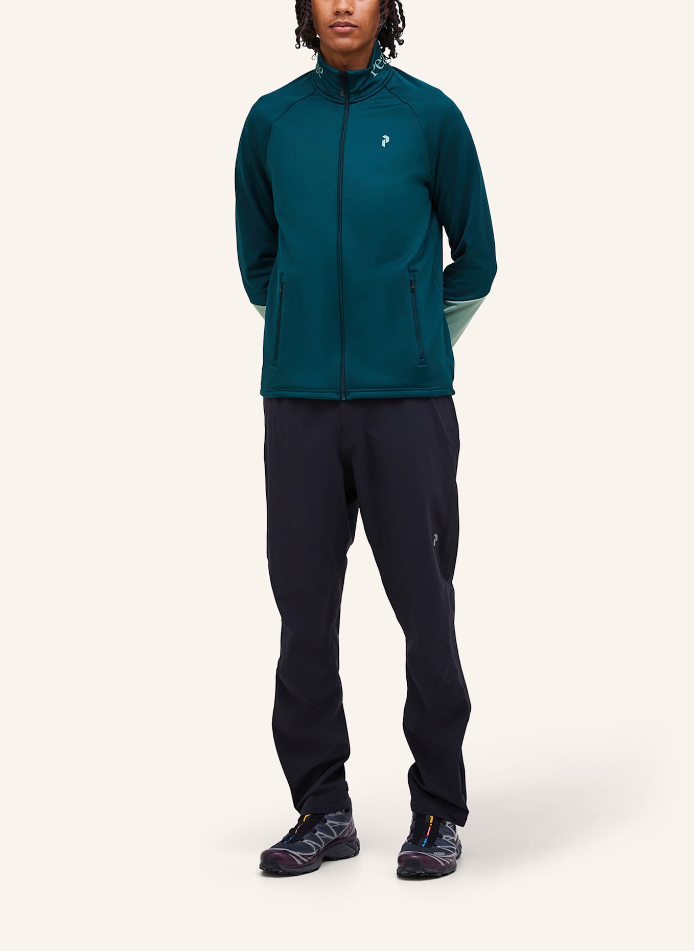 Peak Performance M Rider Essentials Midlayer Zip Jacket Fleecejacke: NEONBLAU