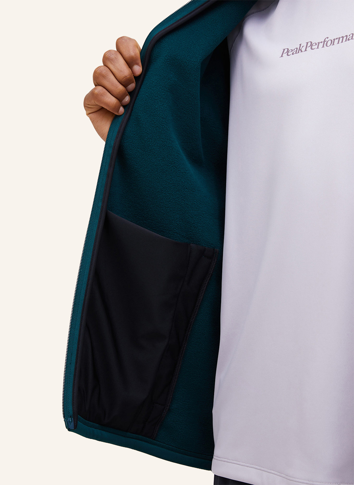 Peak Performance M Rider Essentials Midlayer Zip Jacket Fleecejacke: NEONBLAU