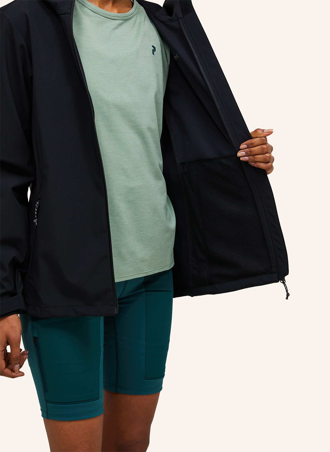 Peak Performance Softshelljacke: SCHWARZ