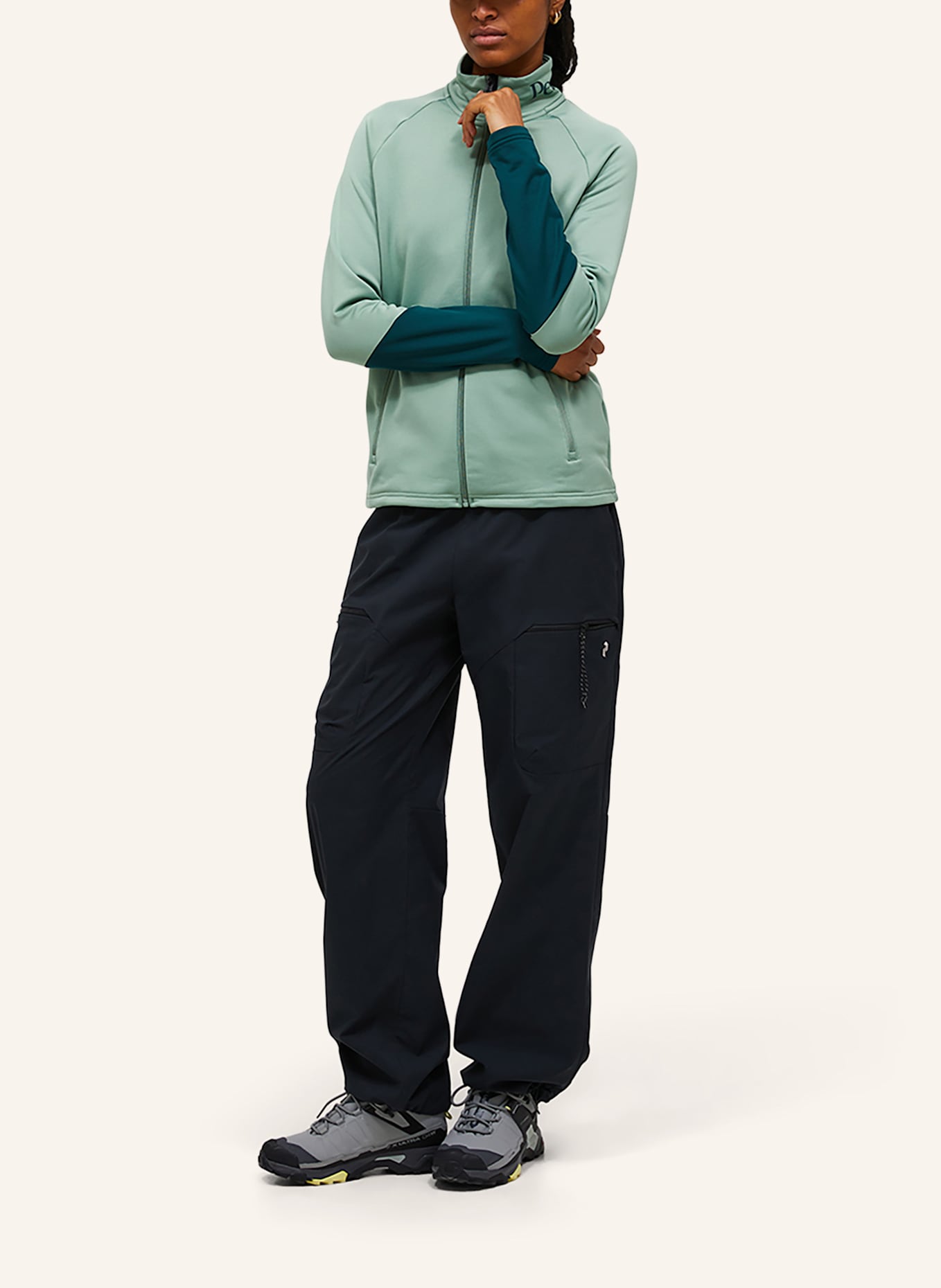 Peak Performance W Rider Essentials Midlayer Zip Jacket Fleecejacke: HELLGRÜN