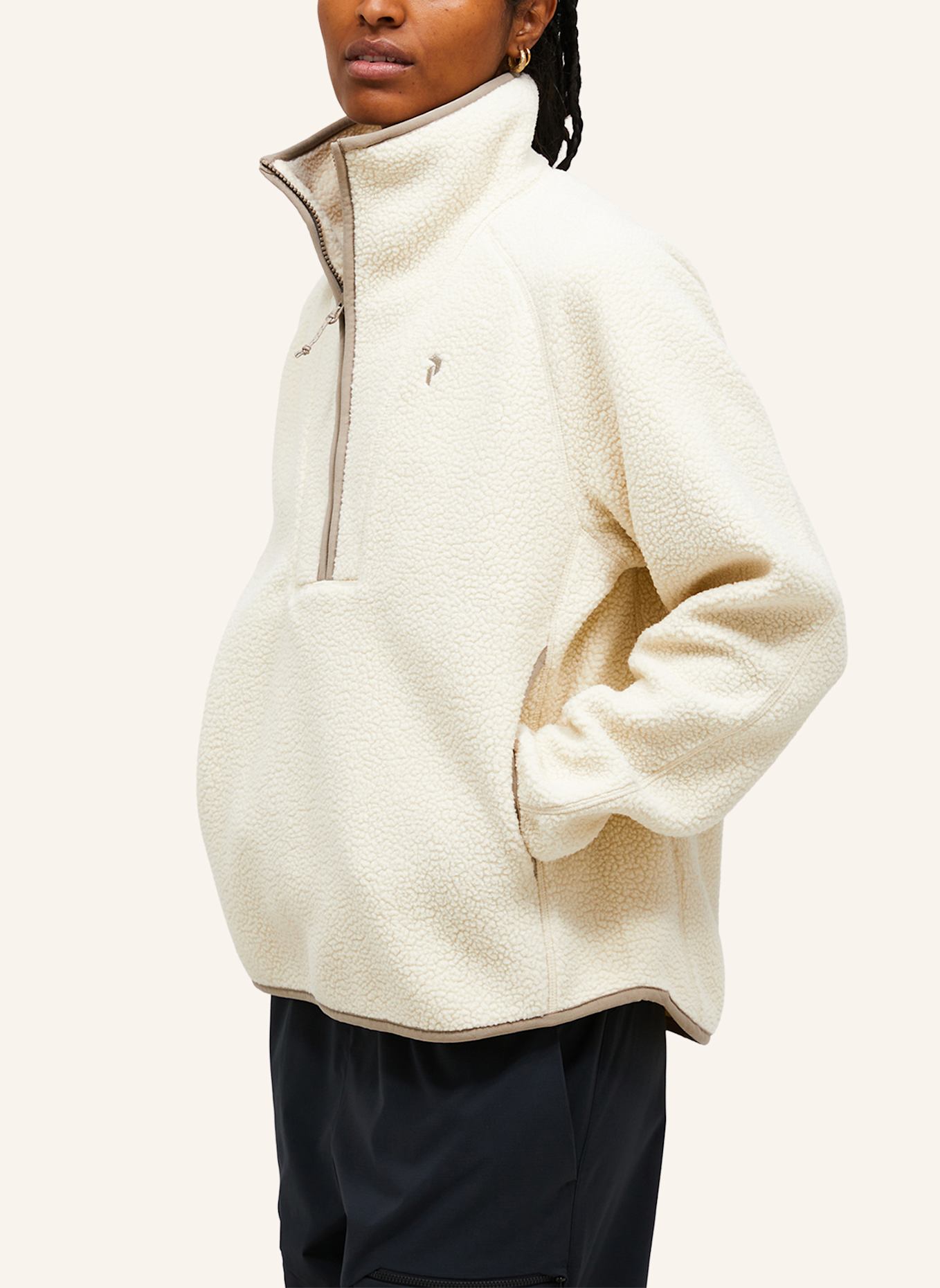 Peak Performance Fleecejacke: BEIGE