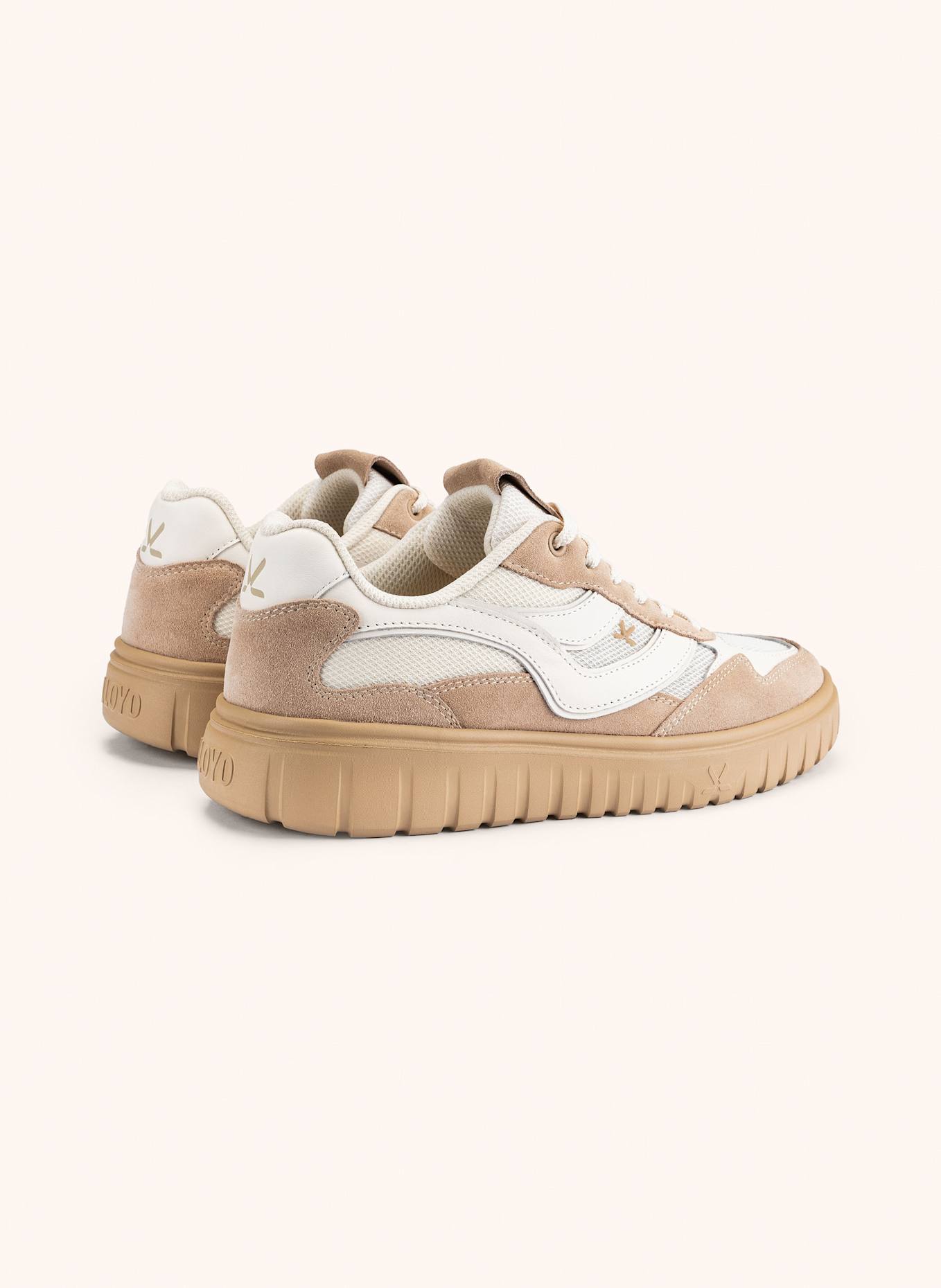 LLOYD Sneaker: WEISS/ BEIGE