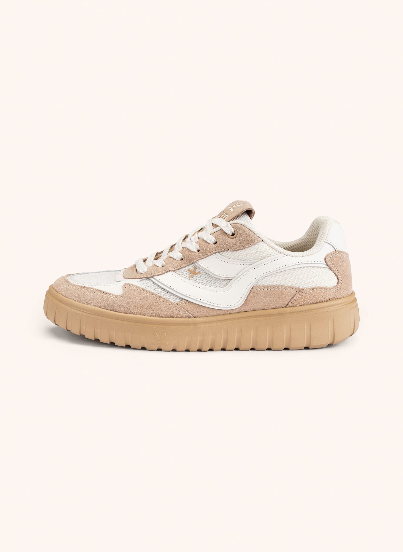 LLOYD Sneaker: WEISS/ BEIGE