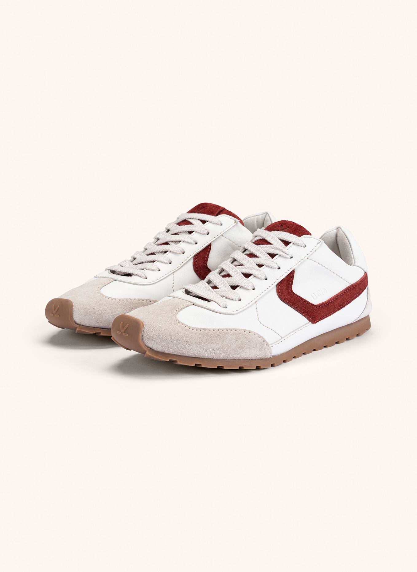 LLOYD Sneaker: WEISS/ ROT