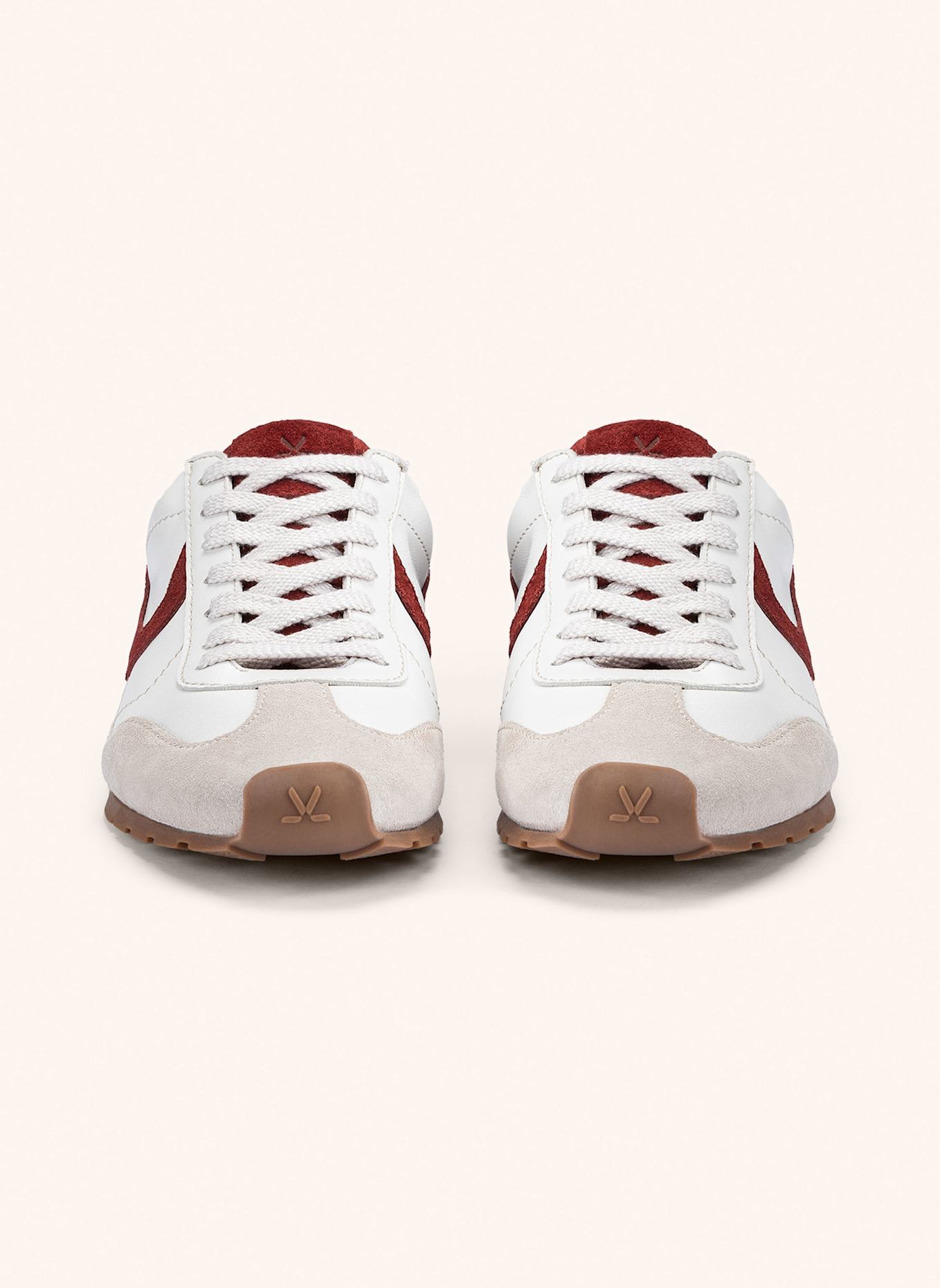LLOYD Sneaker: WEISS/ ROT
